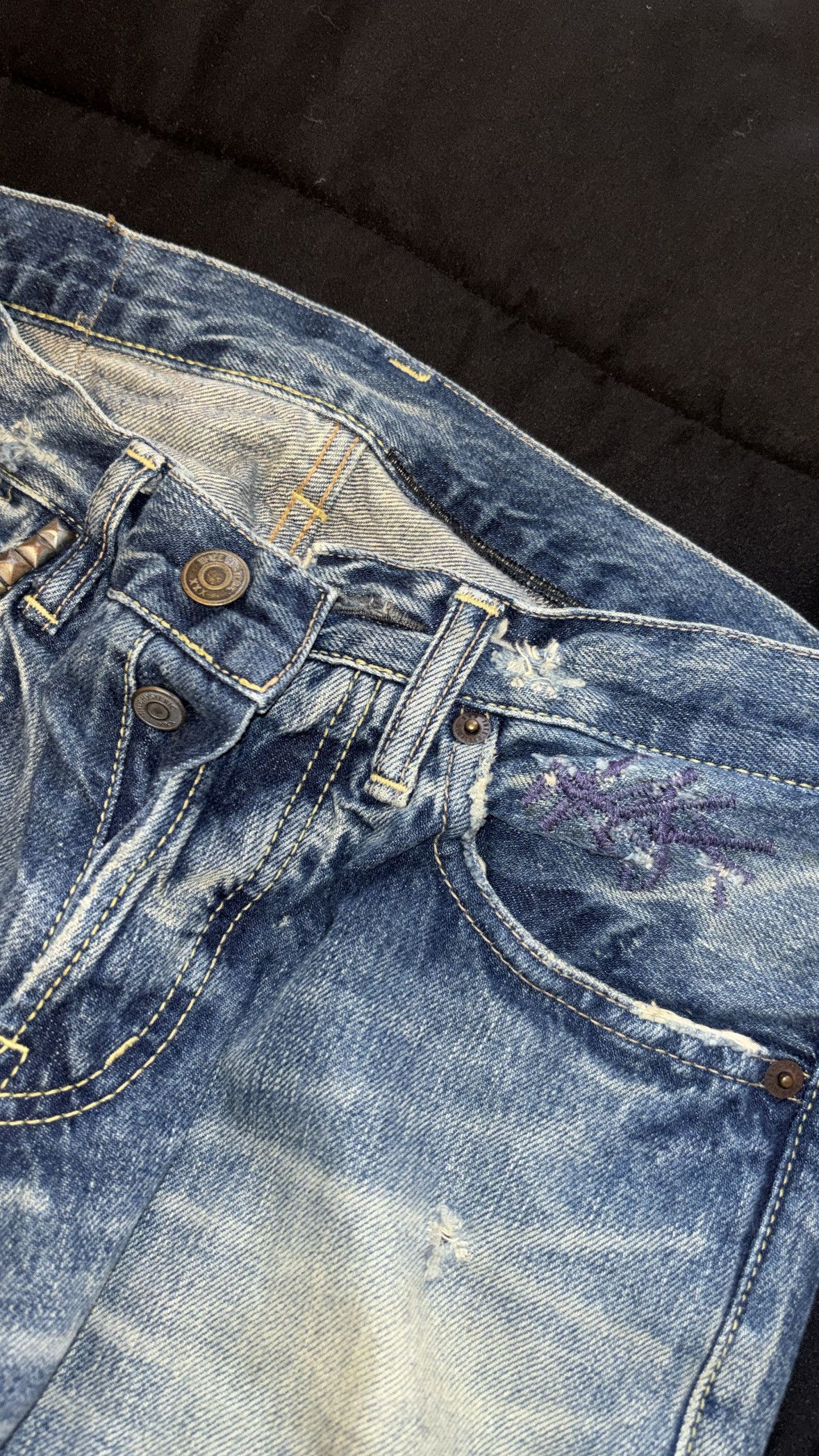 Hysteric Glamour Hysteric Glamour Chaos Denim Studded Size US 28 / EU 44 - 2 Thumbnail