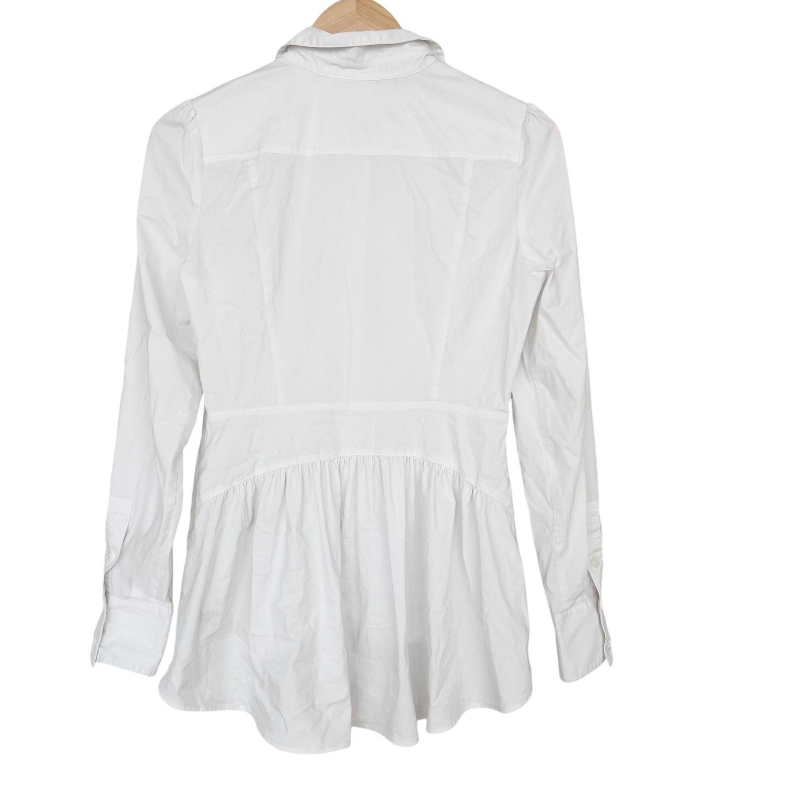 Guess Marciano by Guess White Long Sleeve Button Down Sz S Size S / US 4 / IT 40 - 4 Thumbnail