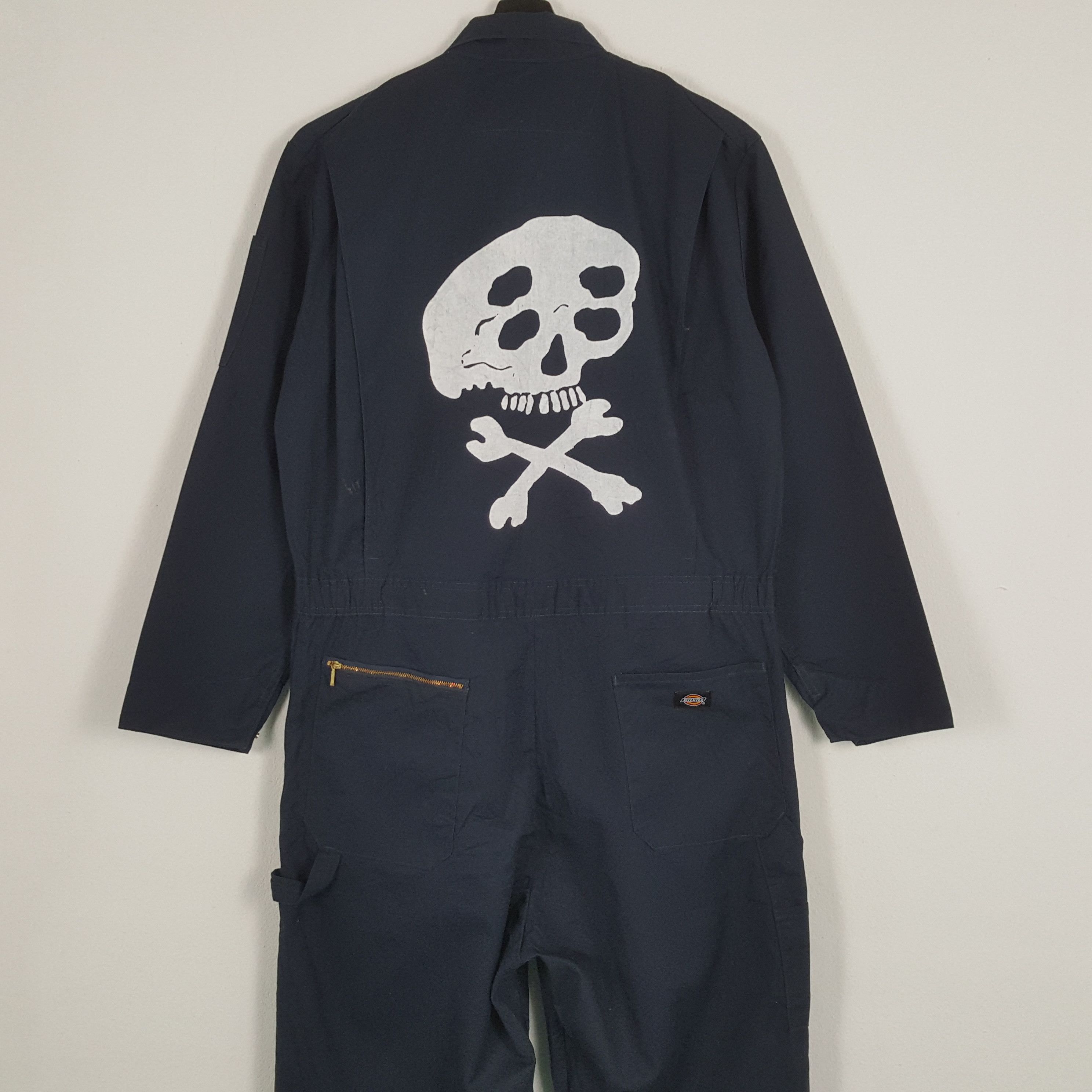 Dickies × Vintage DICKIES x Skulls Custom Art Coverall Jacket Size US XL / EU 56 / 4 - 2 Thumbnail