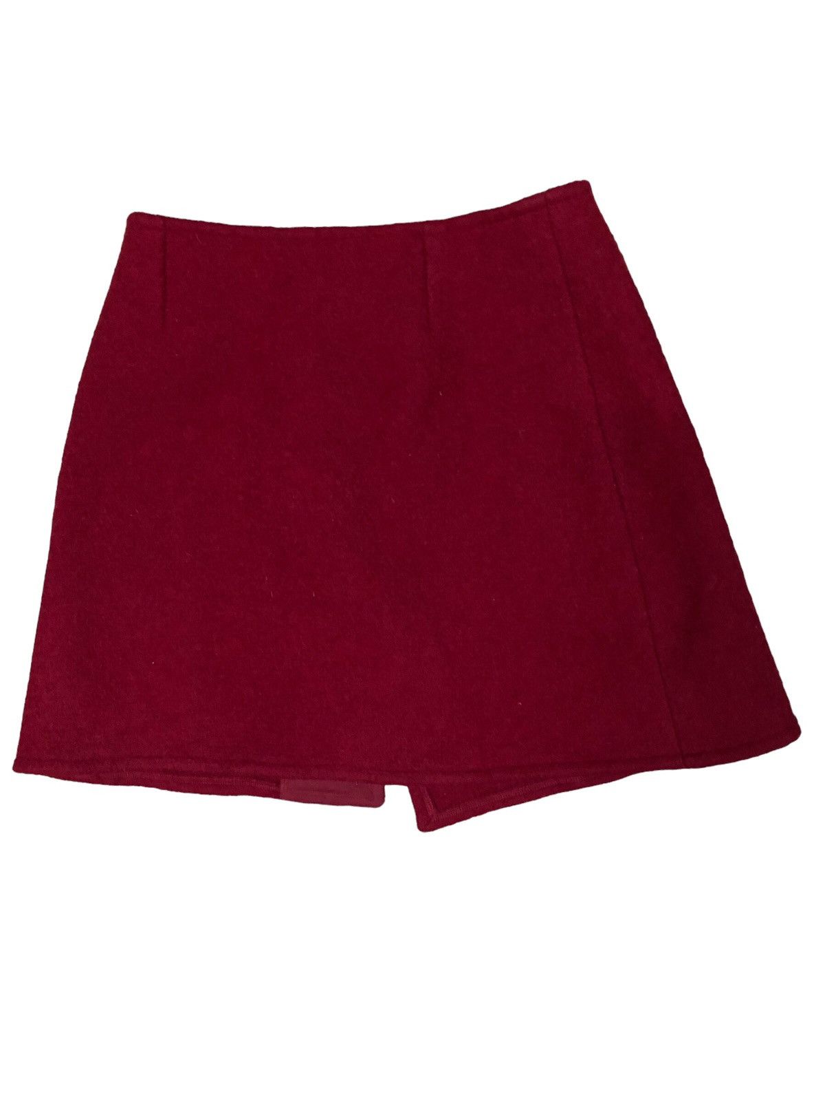 agnes b. Vintage Red Wool Agness B. Skirt Size 25" / US 0 / IT 36 - 2 Thumbnail