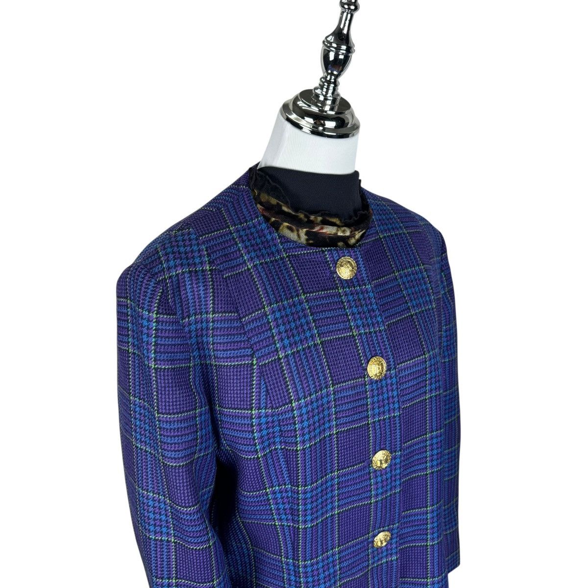 Celine ☀️CELINE FRANCE PLAIDS JACKET Size S / US 4 / IT 40 - 2 Thumbnail