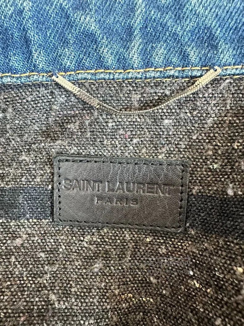 Saint Laurent Paris Saint Laurent Denim Jacket with Wool Lining. Size US M / EU 48-50 / 2 - 4 Thumbnail