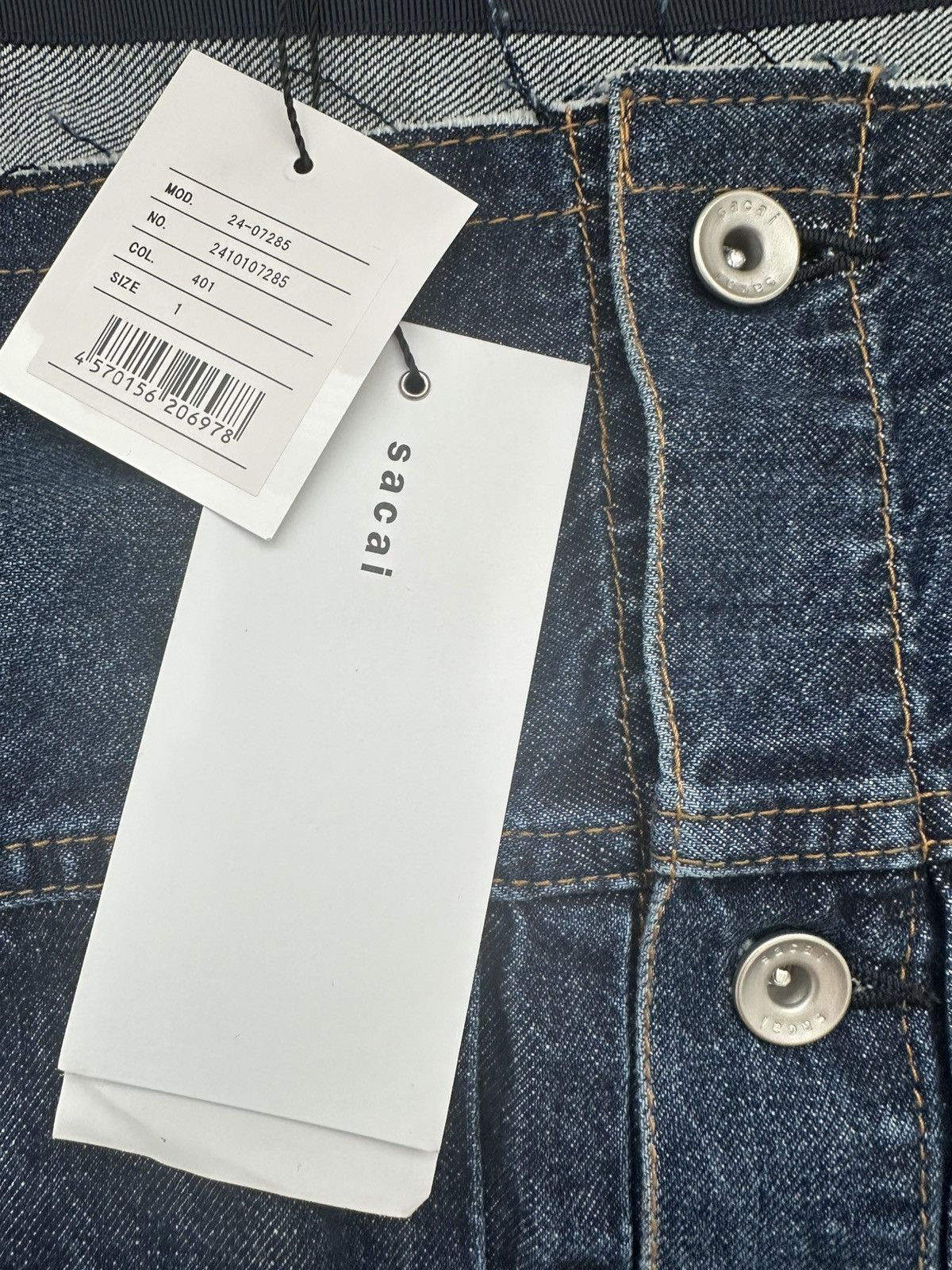Sacai Sacai Denim Camisole Women Shirt Size S / US 4 / IT 40 - 6 Thumbnail