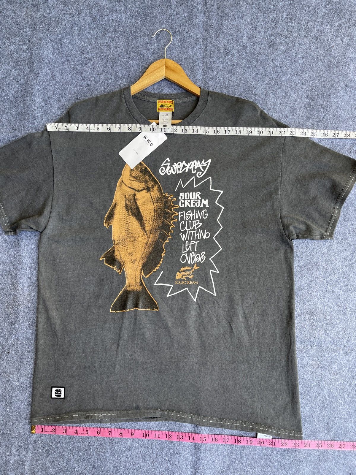Japanese Brand Rare🔥SOUR CREAM Like Stussy Tee Size US XL / EU 56 / 4 - 16 Thumbnail
