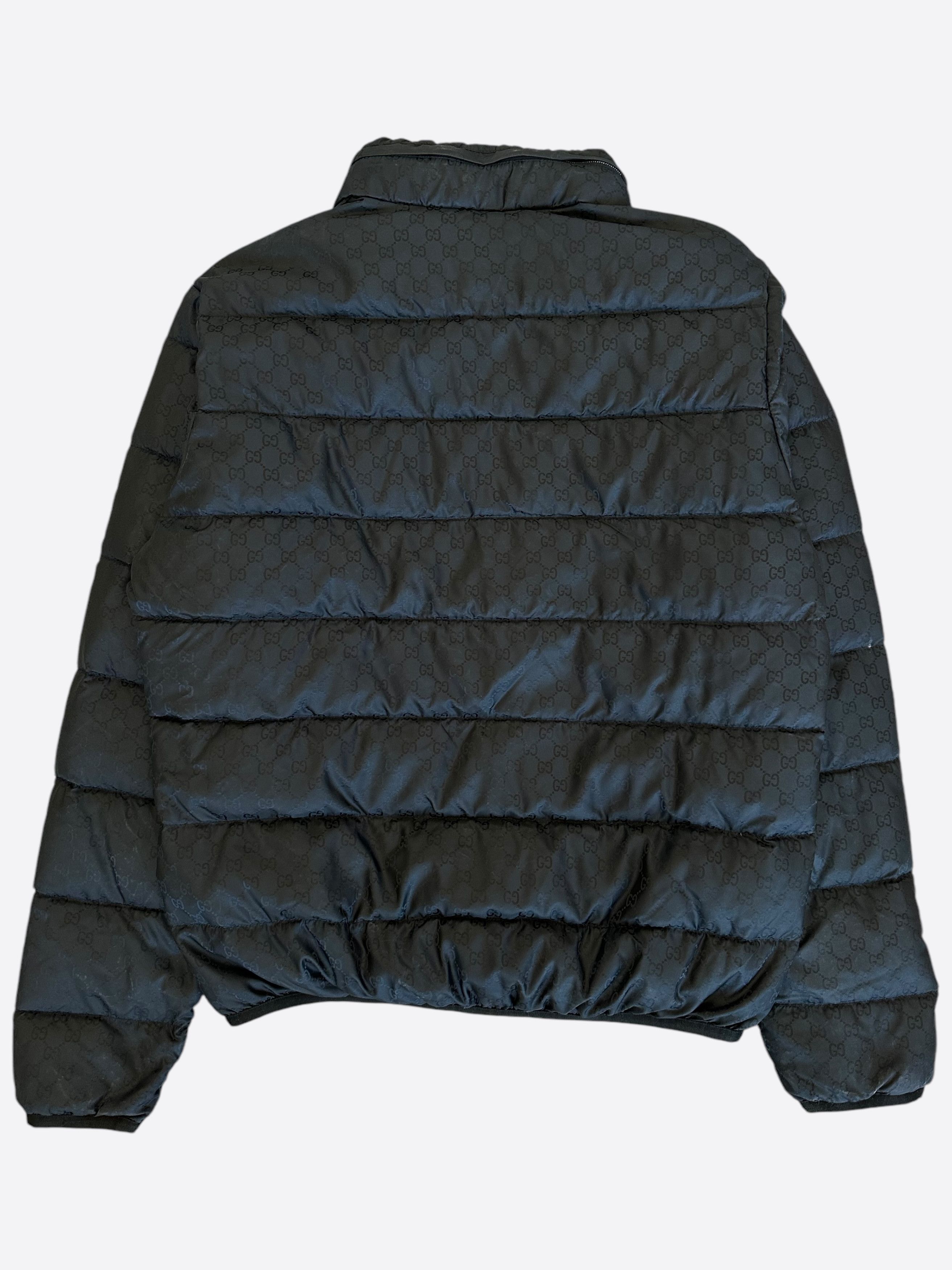 Gucci Gucci Black GG Monogram Puffer Jacket Size US XL / EU 56 / 4 - 2 Thumbnail