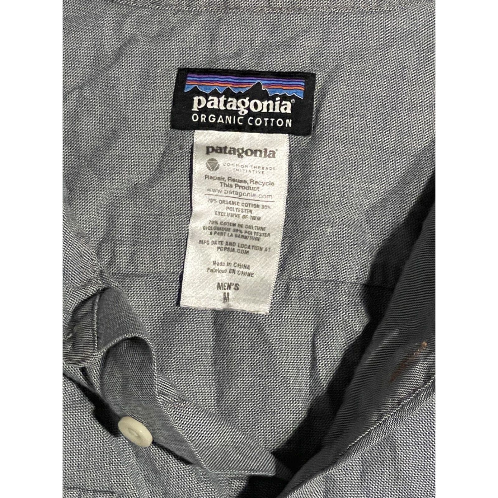 Patagonia Patagonia Shirt Unisex Adults Medium Gray Organic Cotton Longsleeve Flannel Button-Up Plaid Size M / US 6-8 / IT 42-44 - 2 Thumbnail