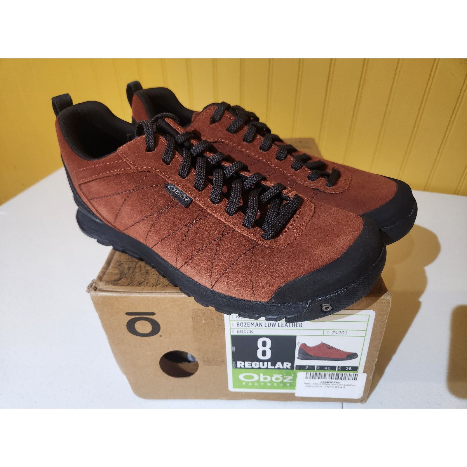 Oboz Oboz Men's Classic Trail Shoes Brick Red Size 8 Size US 8 / EU 41 - 1 Thumbnail