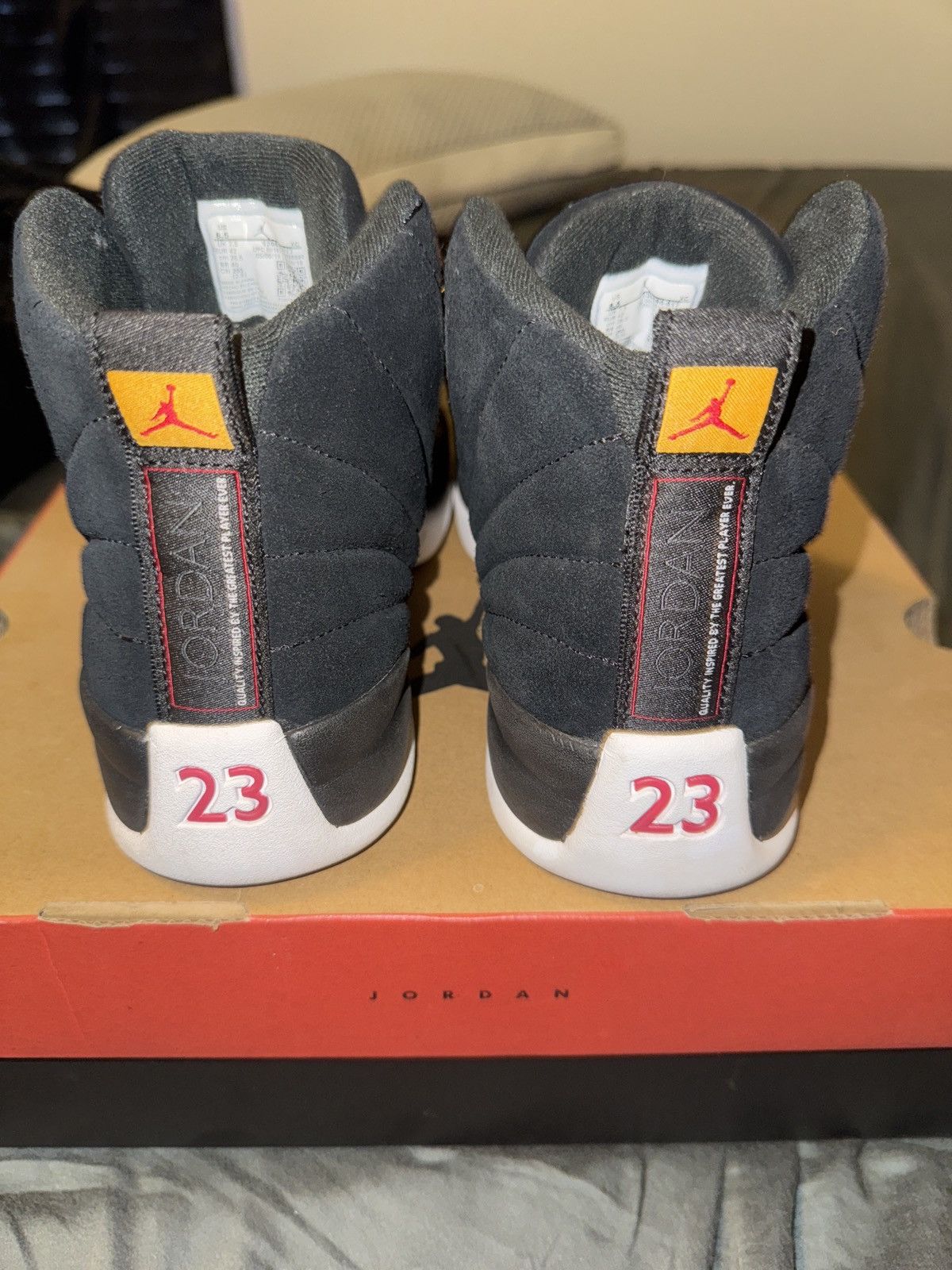 Jordan Brand Jordan 12 Reverse Taxi Size US 8.5 / EU 41-42 - 4 Thumbnail