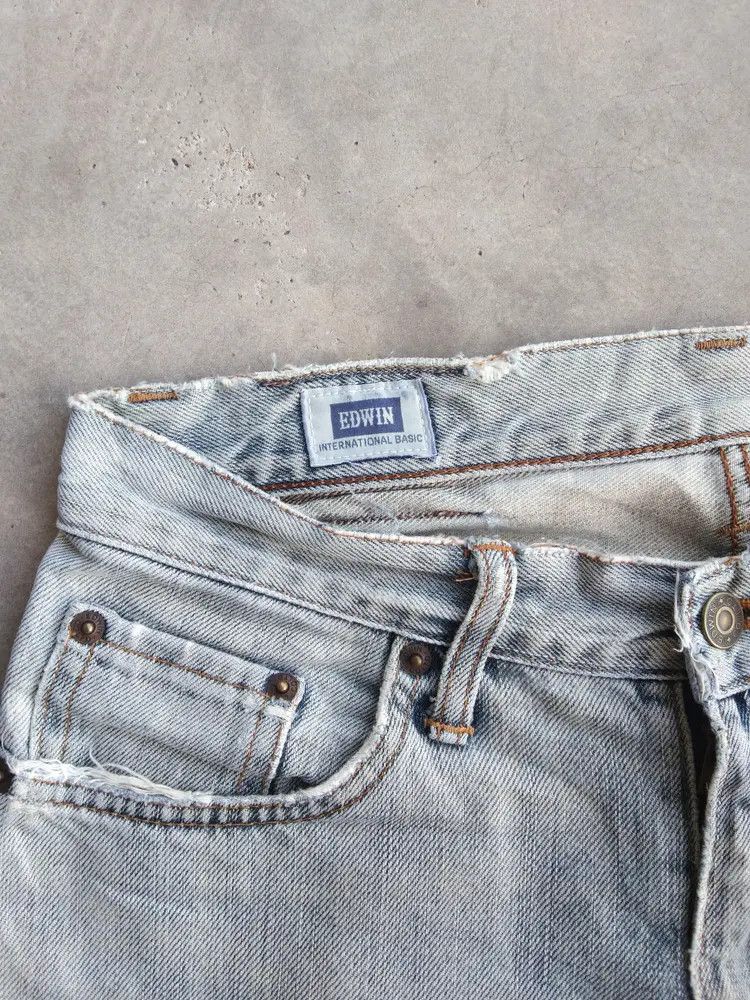 Japanese Brand Vintage Edwin Distressed Jeans 30x30 Size US 30 / EU 46 - 8 Thumbnail