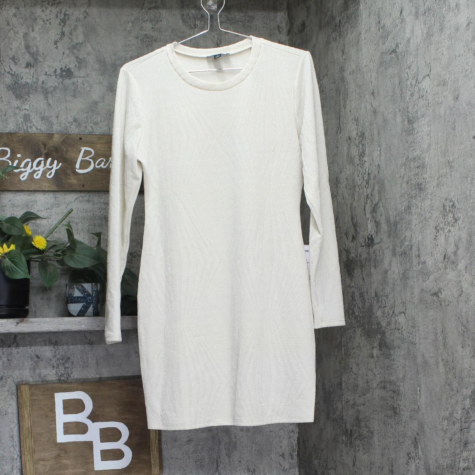 Other B. Darlin Long Sleeve Bodycon Dress X23at42e Off White L Size L / US 10 / IT 46 - 1 Thumbnail