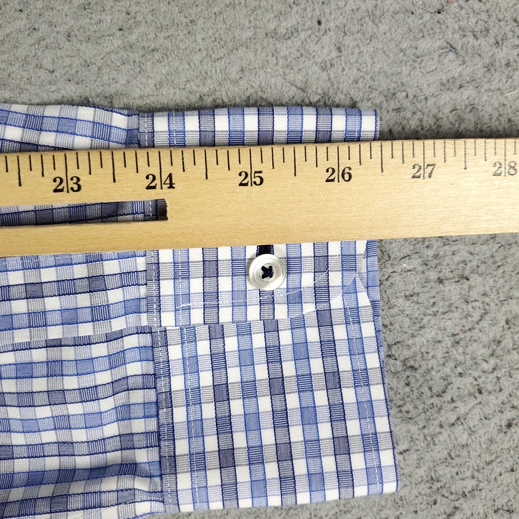 UNTUCKit UNTUCKit Shirt Mens 2XL Blue Plaid Slim Fit Button-Up Long Sleeve Casual Shirt Size US XXL / EU 58 / 5 - 6 Thumbnail