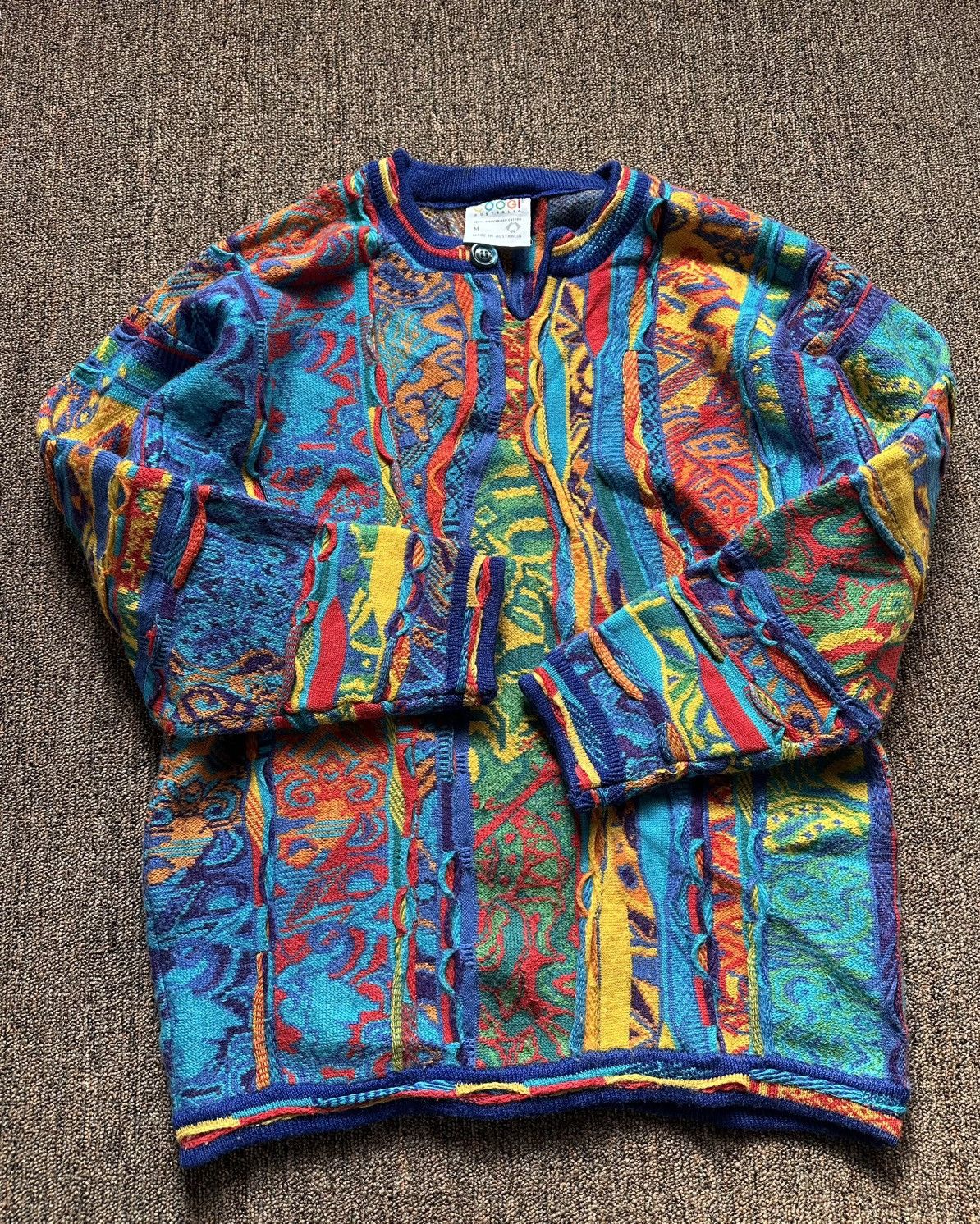 Coogi COOGI Australia Mercerized 3D Knit Multicolor Size M Rare Size US S / EU 44-46 / 1 - 2 Thumbnail