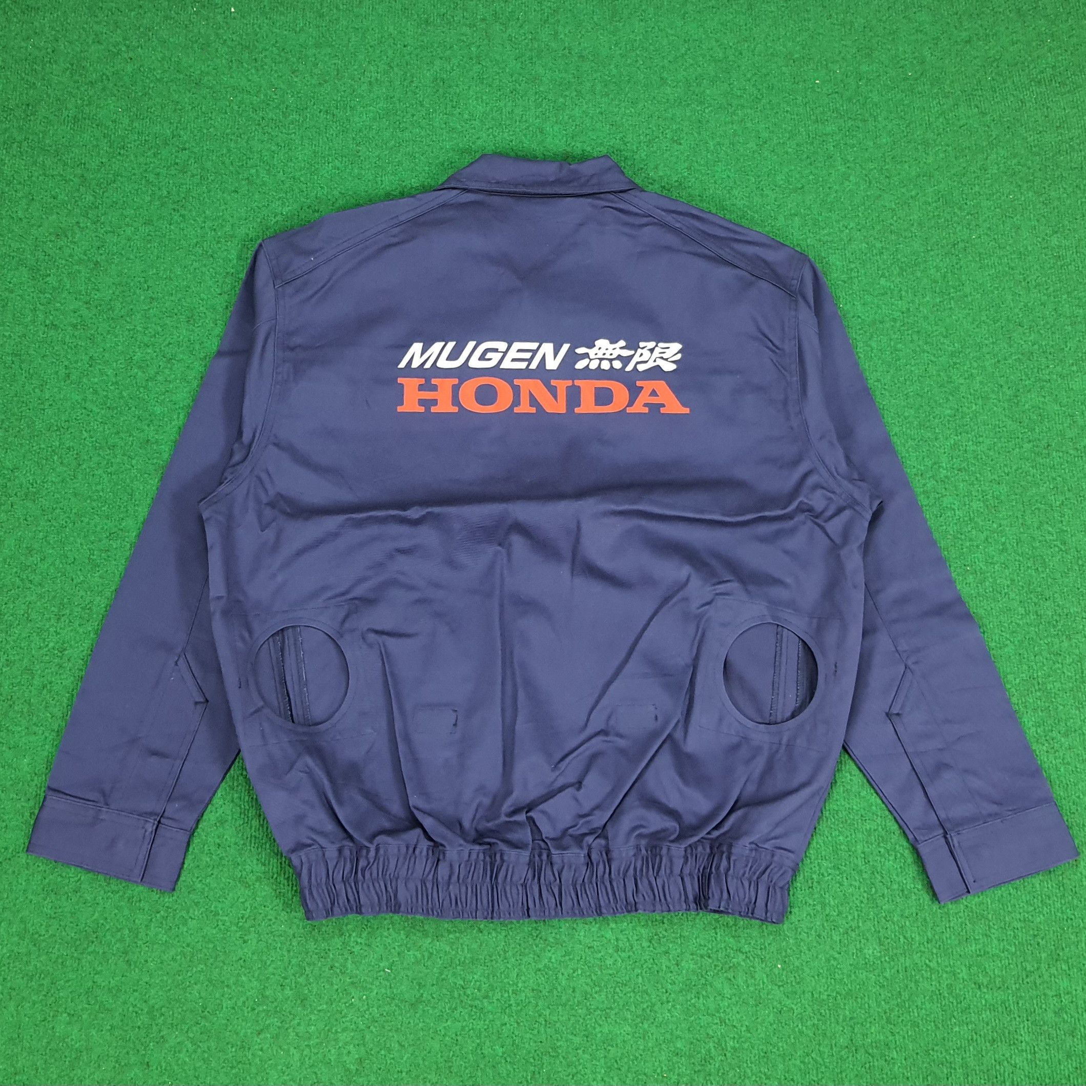 Japanese Brand × Vintage Vintage HONDA Mugen Japan Racing Jacket With Fan Holes Size US L / EU 52-54 / 3 - 1 Thumbnail
