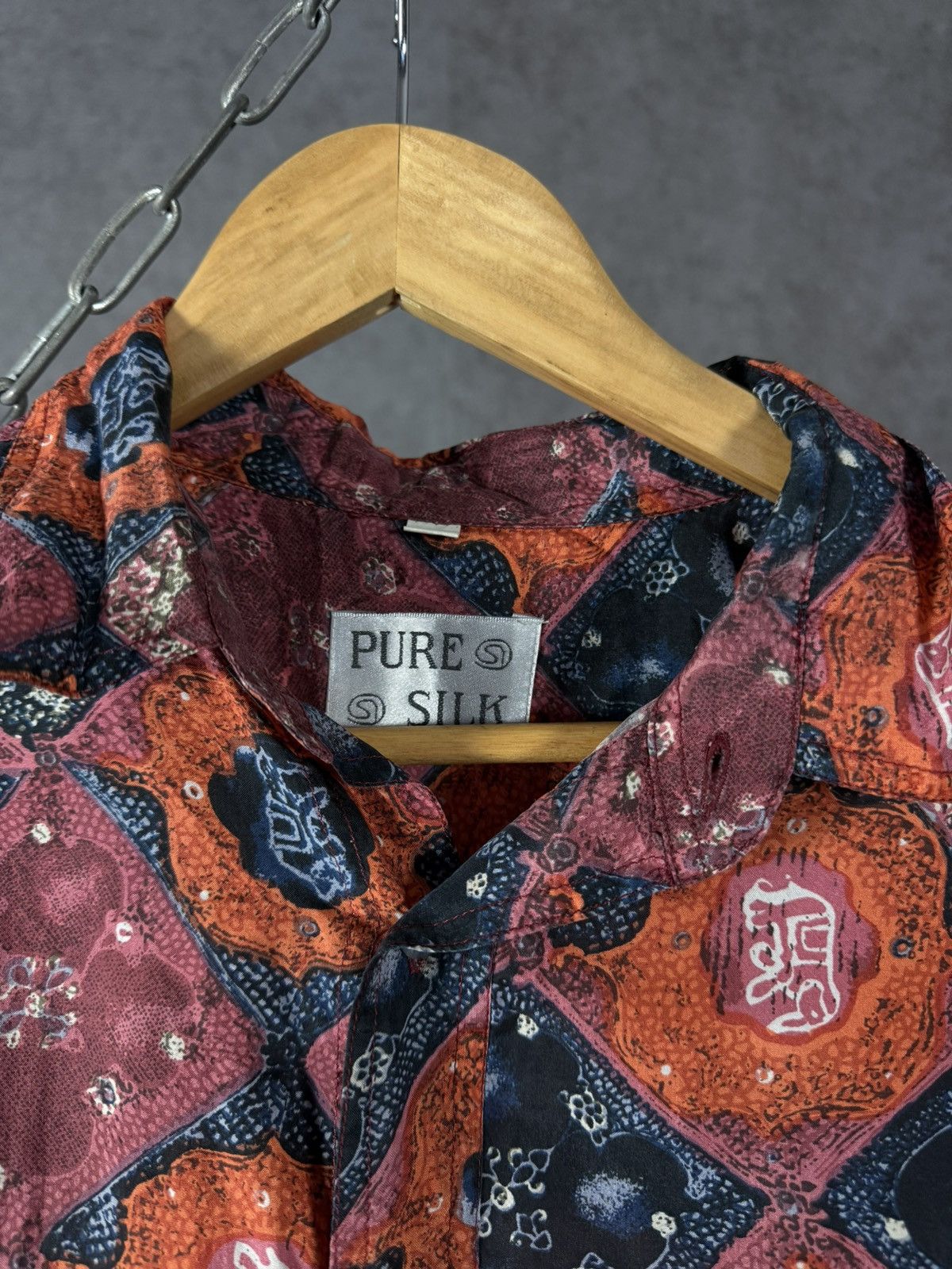 Vintage Art crazy vintage silk shirt Size US L / EU 52-54 / 3 - 4 Thumbnail