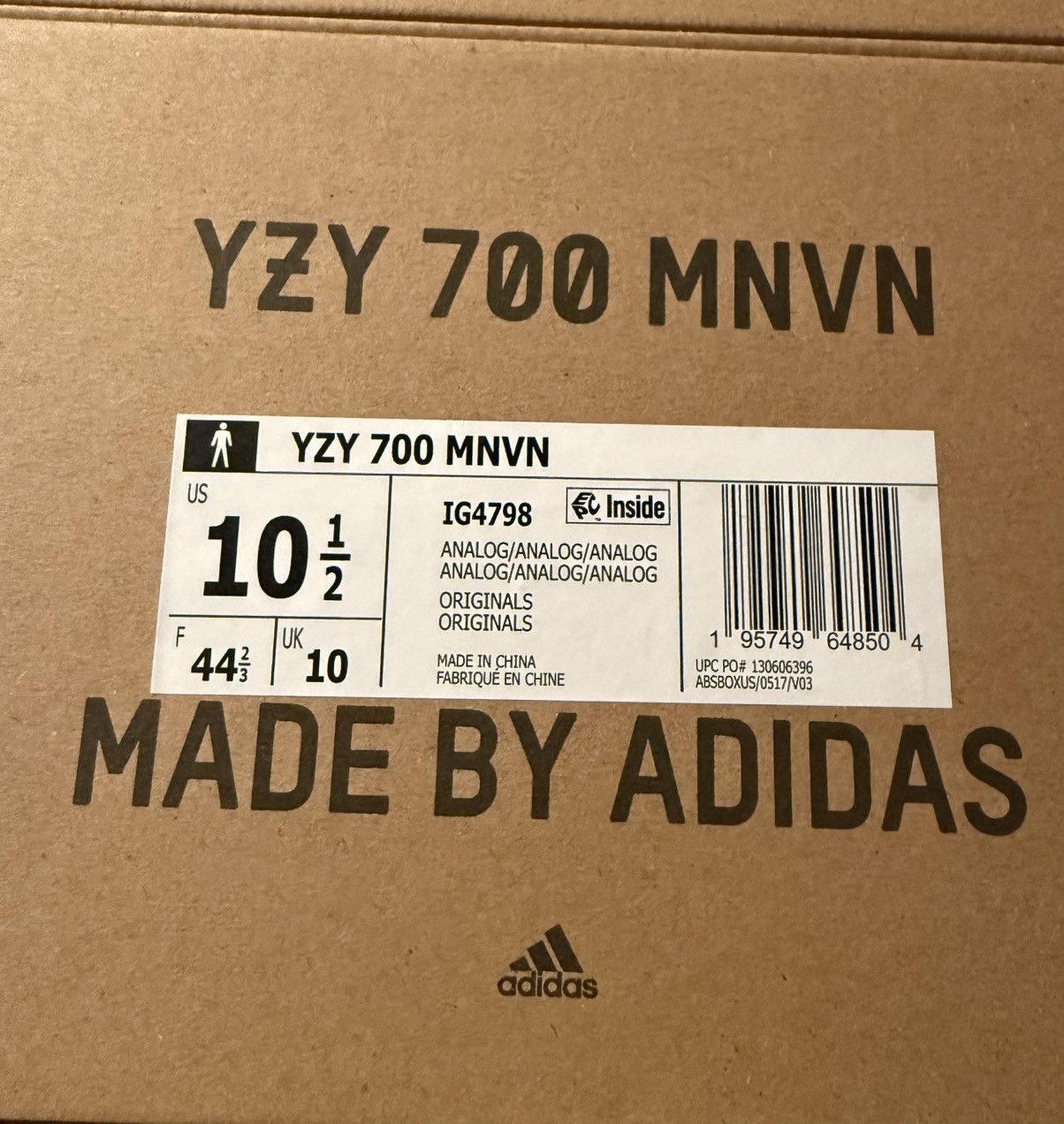 Yeezy adidas Yeezy 700 MNVN Laceless ‘Analog’ size10.5 DS w OG All Size US 10.5 / EU 43-44 - 16 Thumbnail