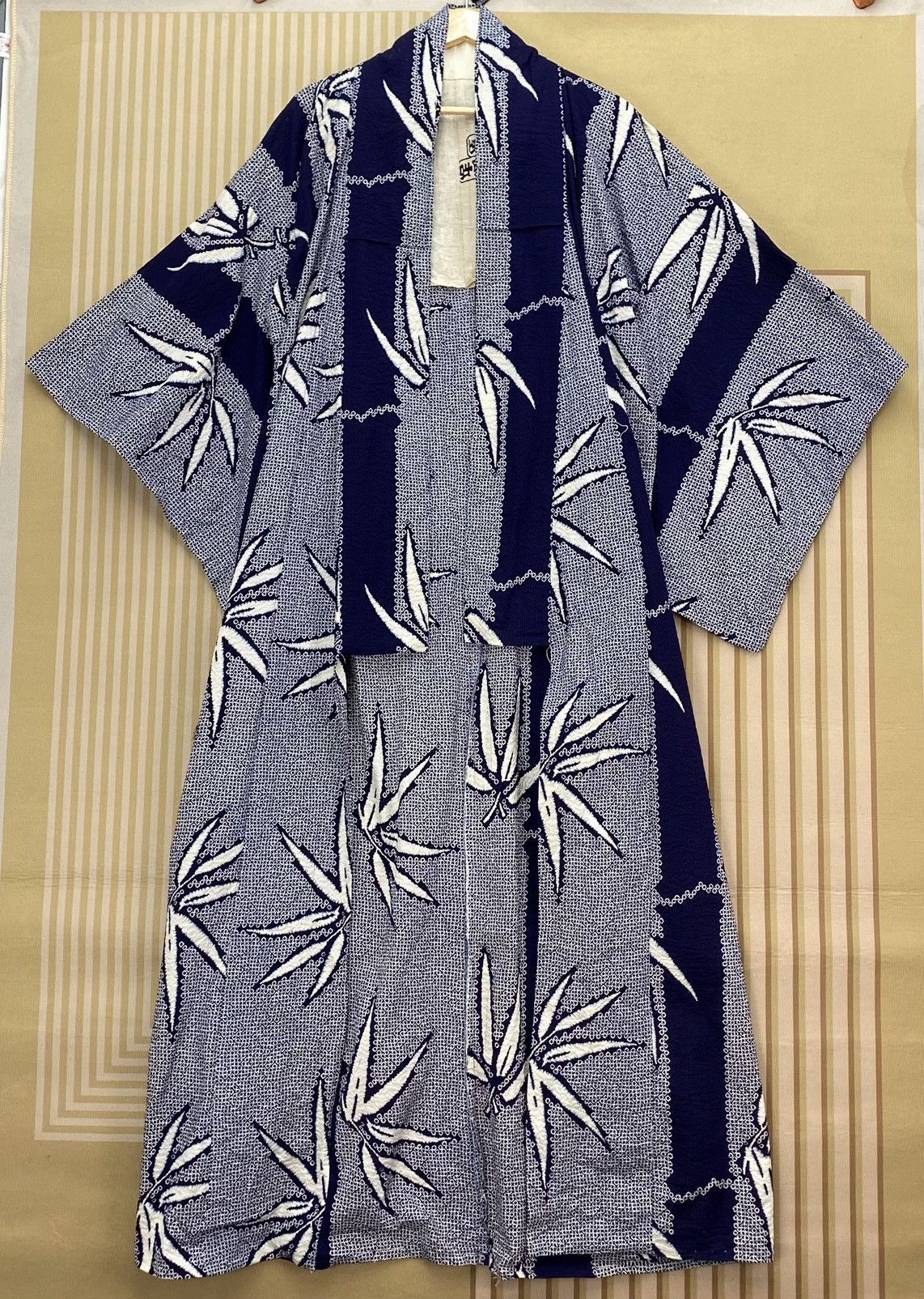 Japanese Brand 🐐Vintage Navy Blue Yukata Kimono Full Printed Size US L / EU 52-54 / 3 - 1 Thumbnail