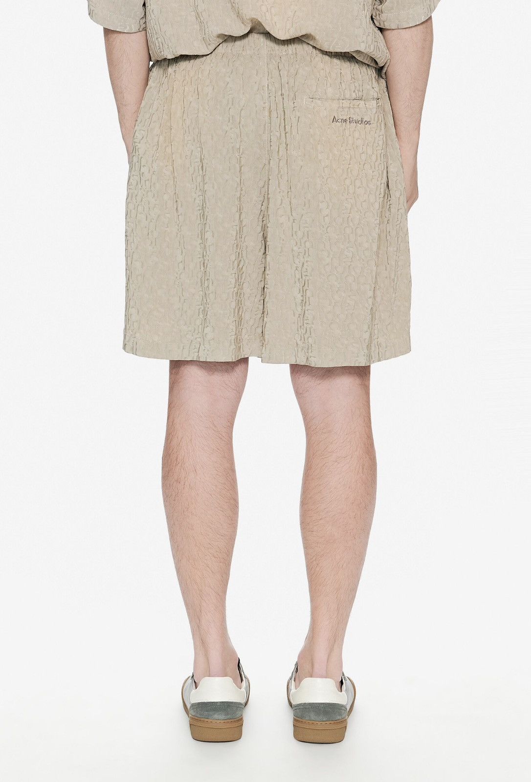 Acne Studios Acne Studios Tonal Monogram Jacquard Shorts Size US 32 / EU 48 - 2 Thumbnail
