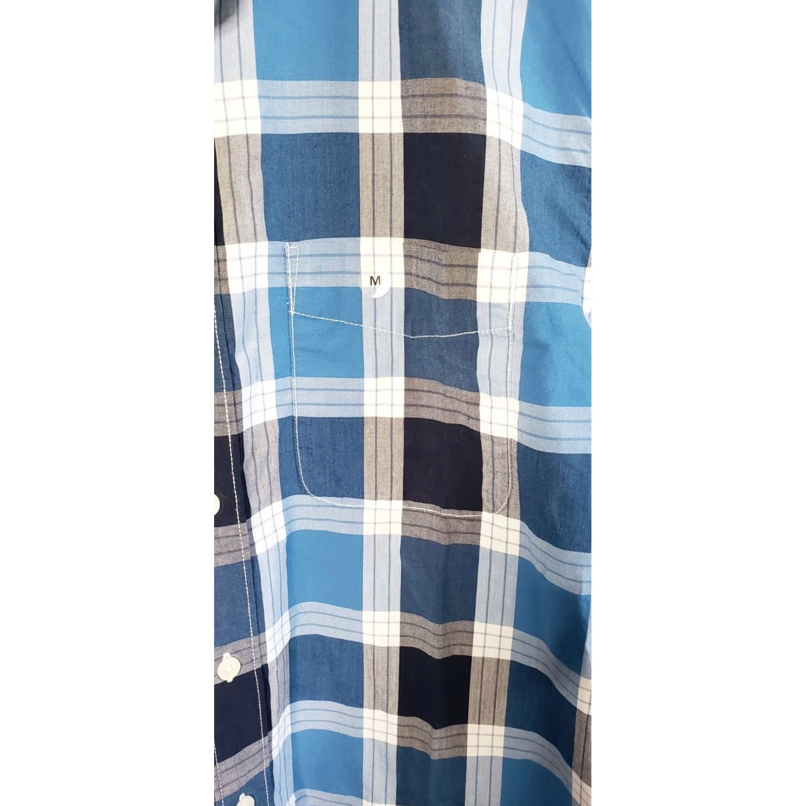 American Eagle Outfitters American Eagle AEO Shirt Plaid Button Down Medium Blue Mens Size US M / EU 48-50 / 2 - 3 Thumbnail