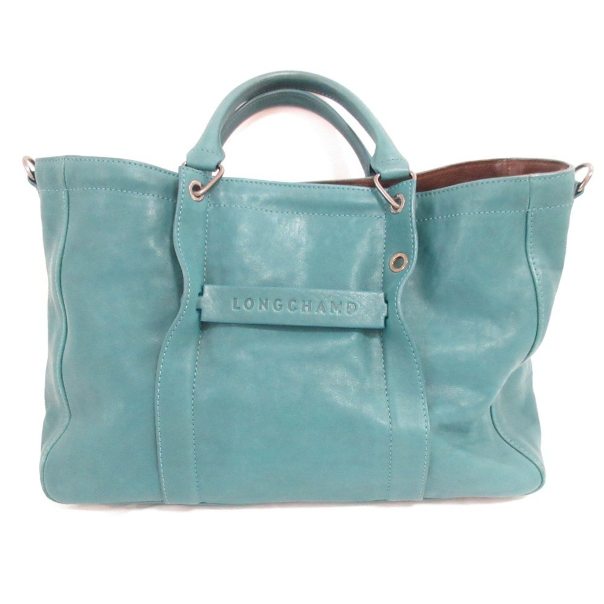 Ladies Handbag Longchamp 3d Leather Tote Handbag Pochette Longchamp 3d  Handbag Natural Longchamp 3d Top