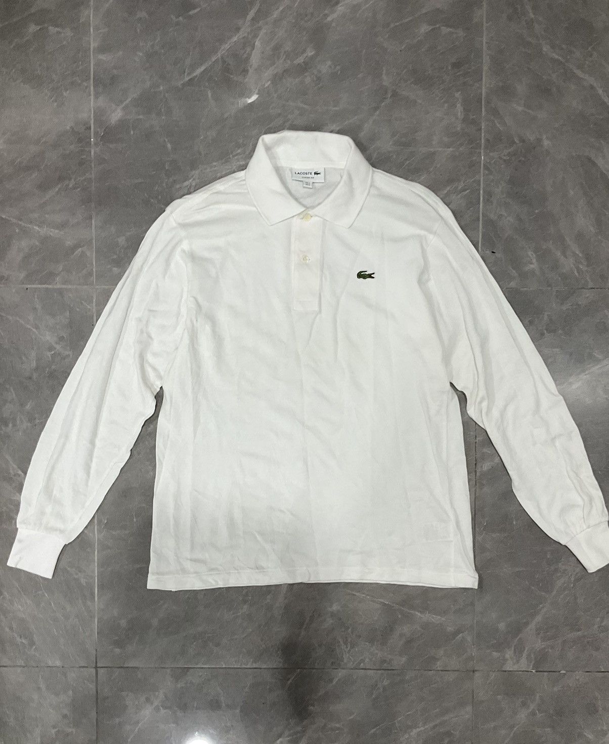 Japanese Brand × Lacoste × Vintage Lacoste Long Sleeve Polo White Size US M / EU 48-50 / 2 - 2 Thumbnail