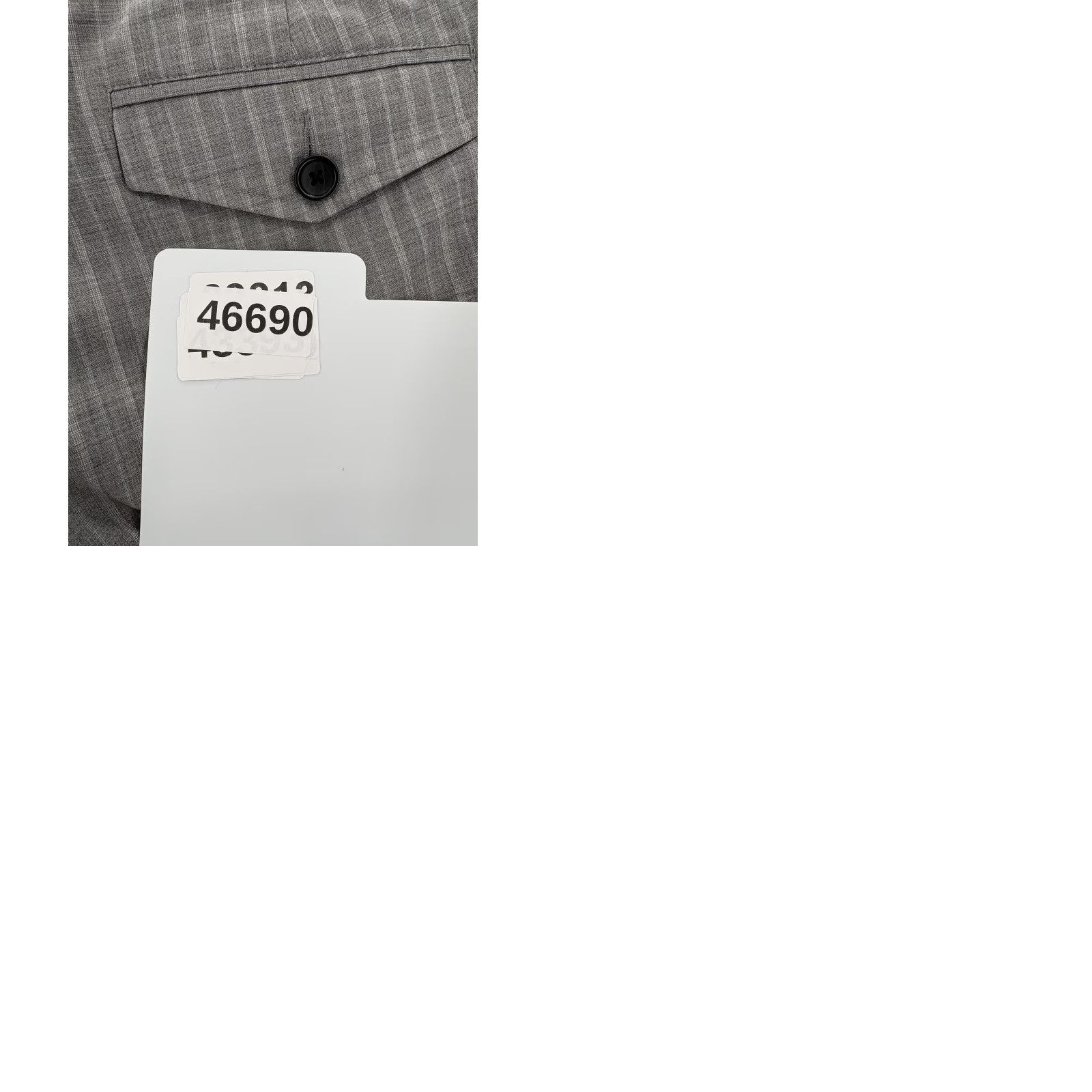 Banana Republic Banana Republic Dress Pants Womens 8 Gray Wool Blend Stretch Pinstripe Cuffed Size 30" / US 8 / IT 44 - 10 Thumbnail