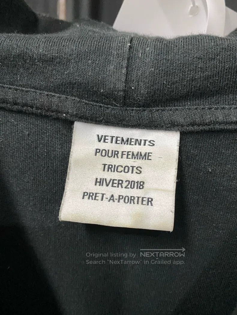Vetements Vetements Long sleeve hoodie Size US S / EU 44-46 / 1 - 6 Thumbnail