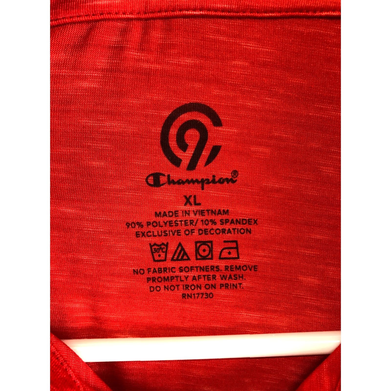 Champion Champion Mens XL Spread Collar Short Sleeve Red Polo Pullover Shirt Size US XL / EU 56 / 4 - 4 Thumbnail