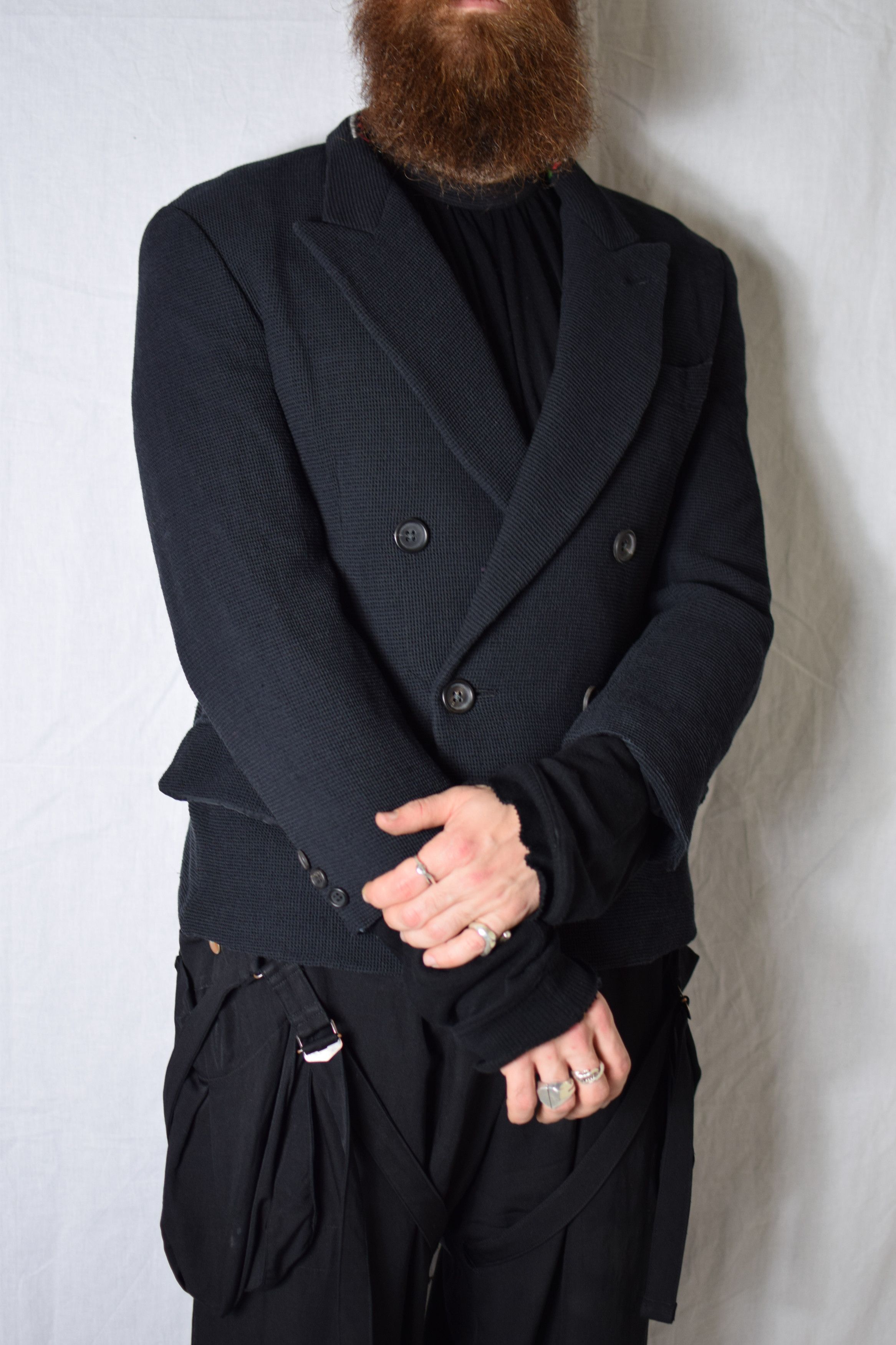 Yohji Yamamoto FINAL DROP - YYPH AW95 Soft Blazer - HE-J85-128 Size 48R - 4 Thumbnail