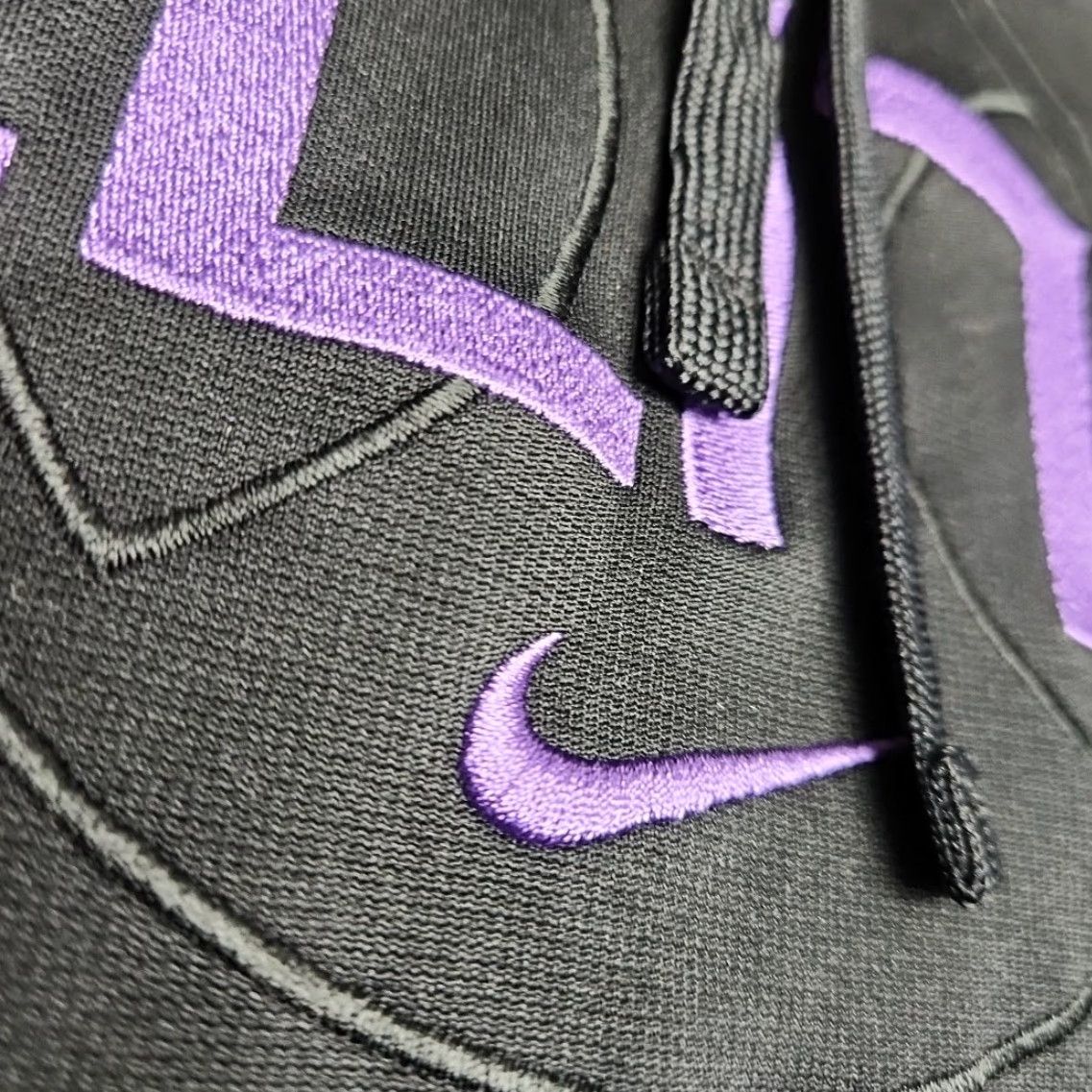 Nike Nike Elite Therma Fit Hoodie Men XL Black Pullover Purple Trim Sports Gym Training Size US XL / EU 56 / 4 - 4 Thumbnail