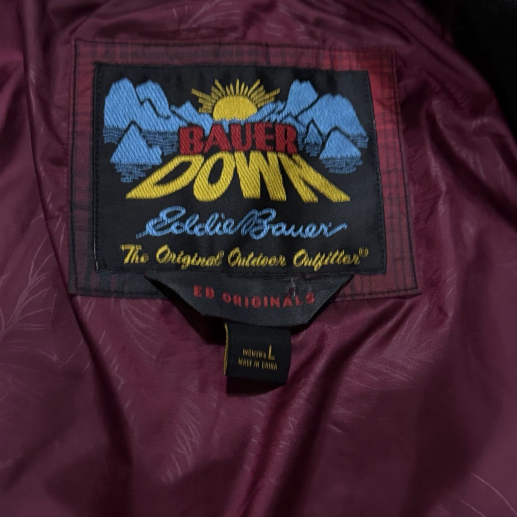 Eddie Bauer Eddie Bauer Down Jacket 1936 Skyliner Model Red Plaid Quilted Large Puffer Jacket Size L / US 10 / IT 46 - 5 Thumbnail
