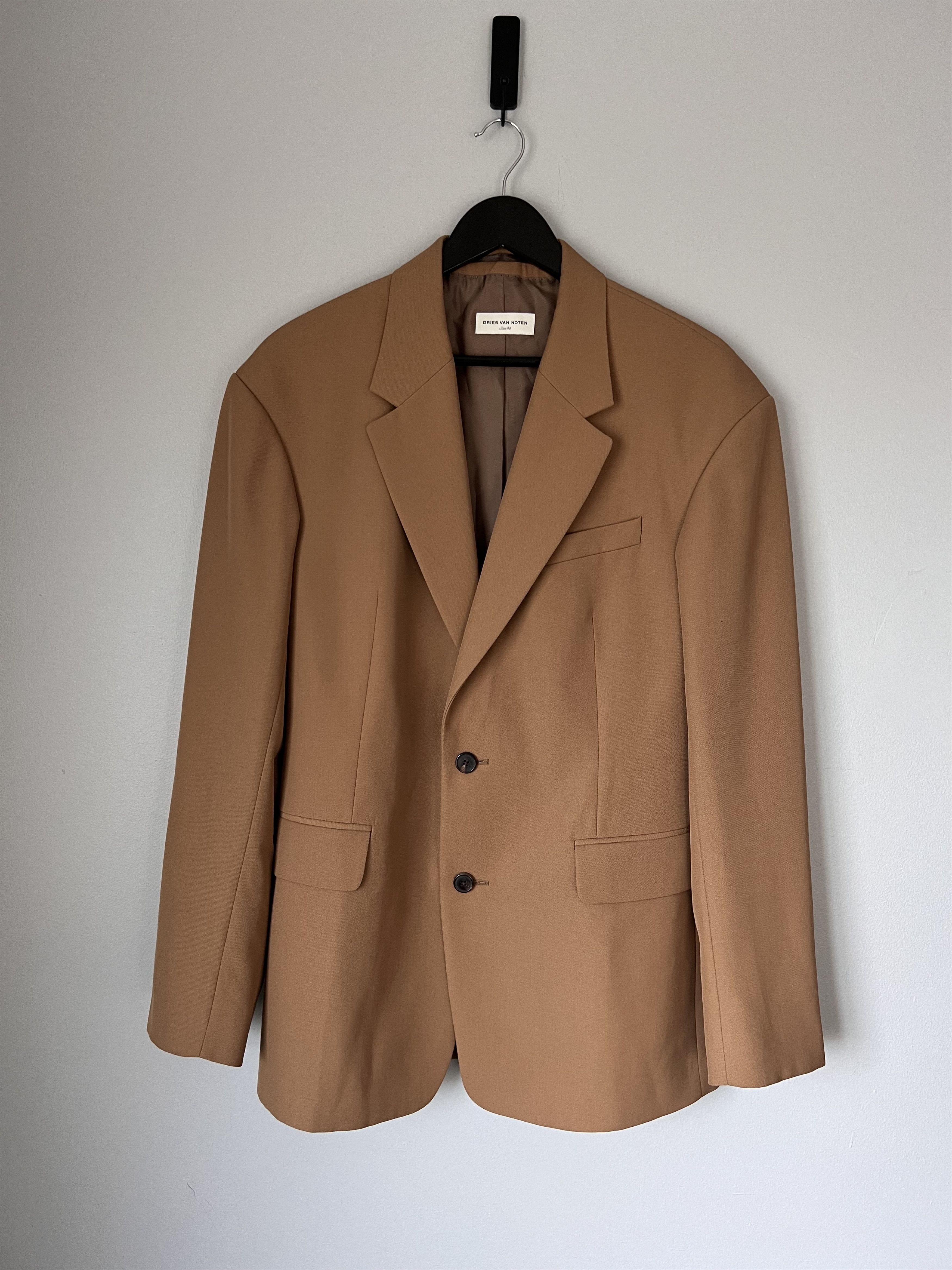 Dries Van Noten Dries Van Noten Bancroft Sports Coat in Camel Size 48R - 1 Thumbnail