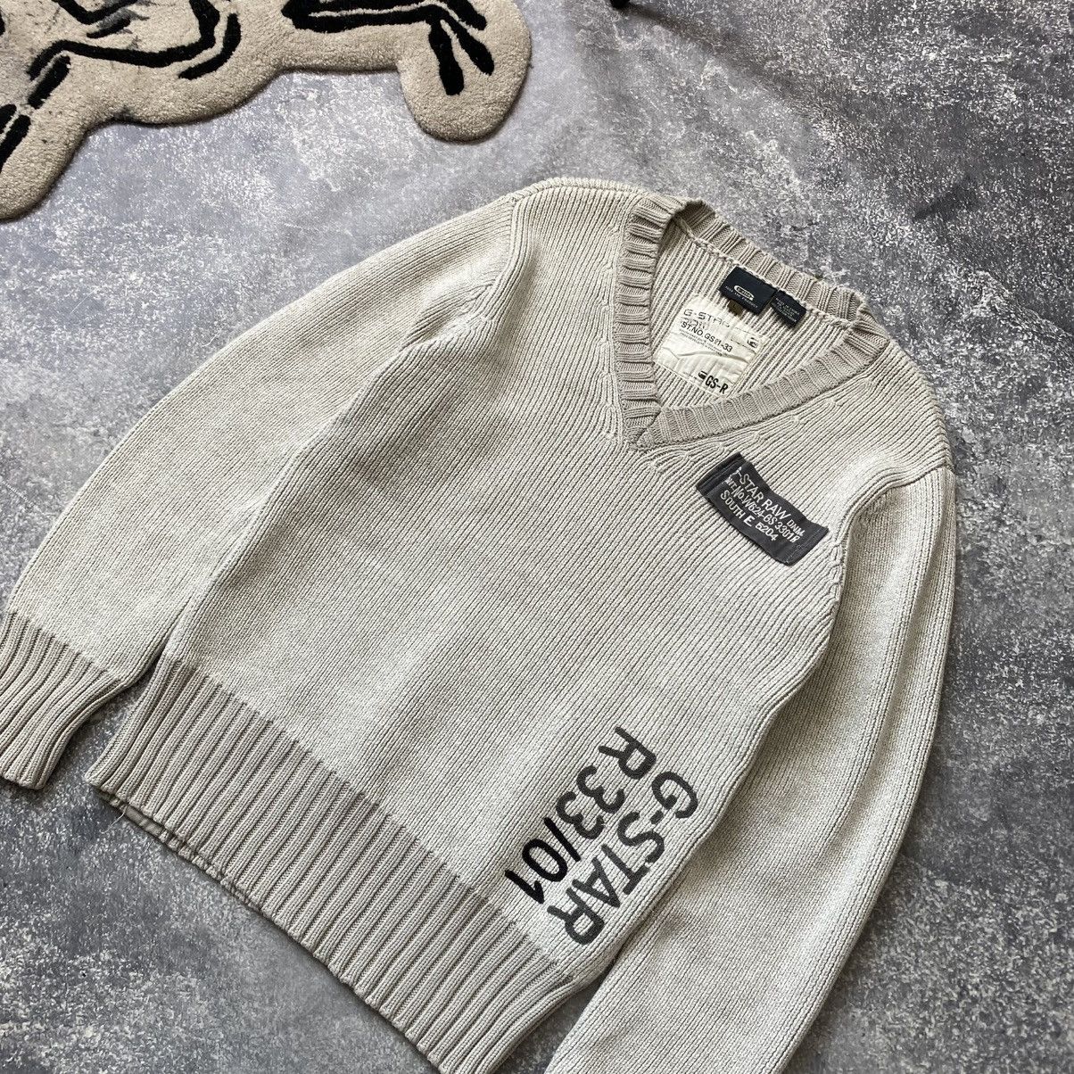 G-Star Vintage G-Star Raw Big Logo Avantgarde y2k sweater Size US L / EU 52-54 / 3 - 2 Thumbnail
