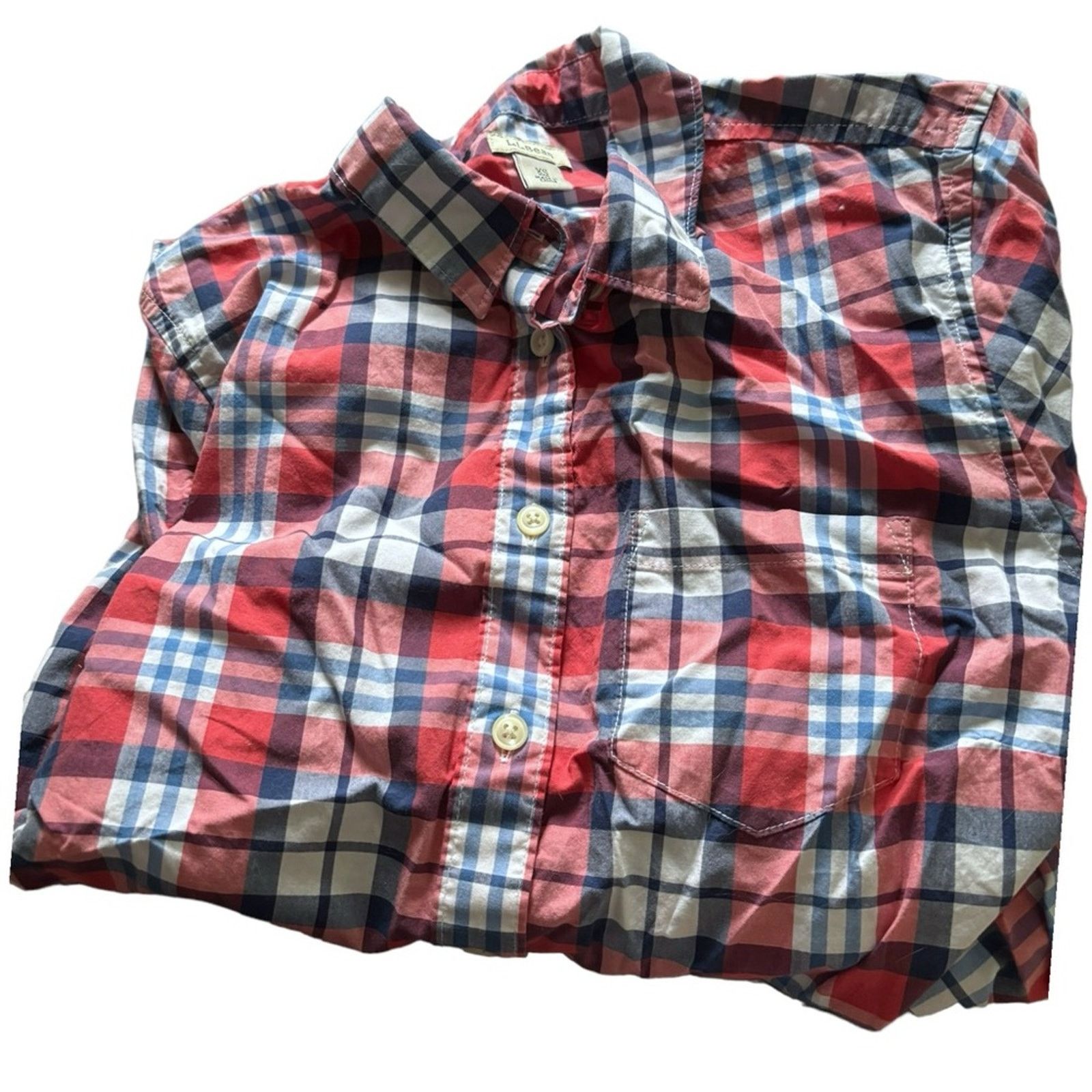L.L. Bean L.L. Bean’s Women’s Plaid Shirt Size XS / US 0-2 / IT 36-38 - 3 Thumbnail