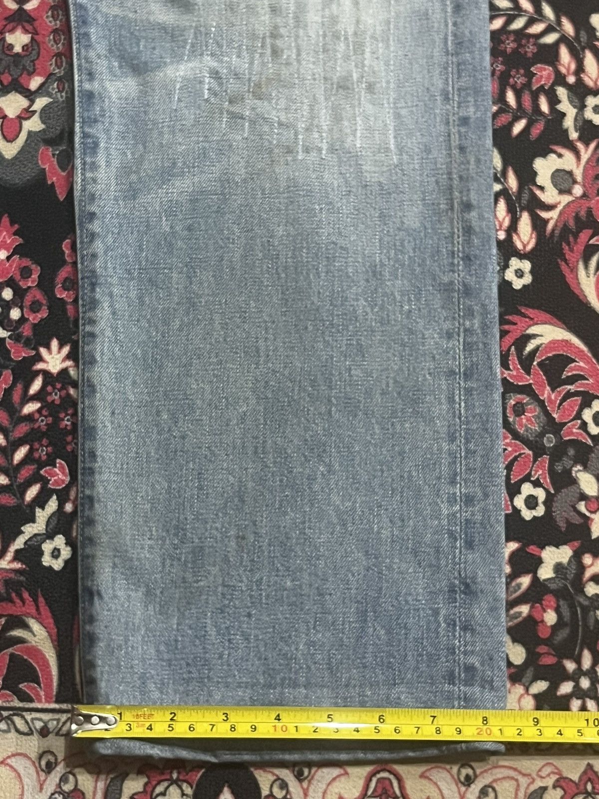 Levi's Vintage Clothing Levi’s LVC 501 Big E Repaired Blue Washed Selvedge Jeans Size US 34 / EU 50 - 19 Thumbnail