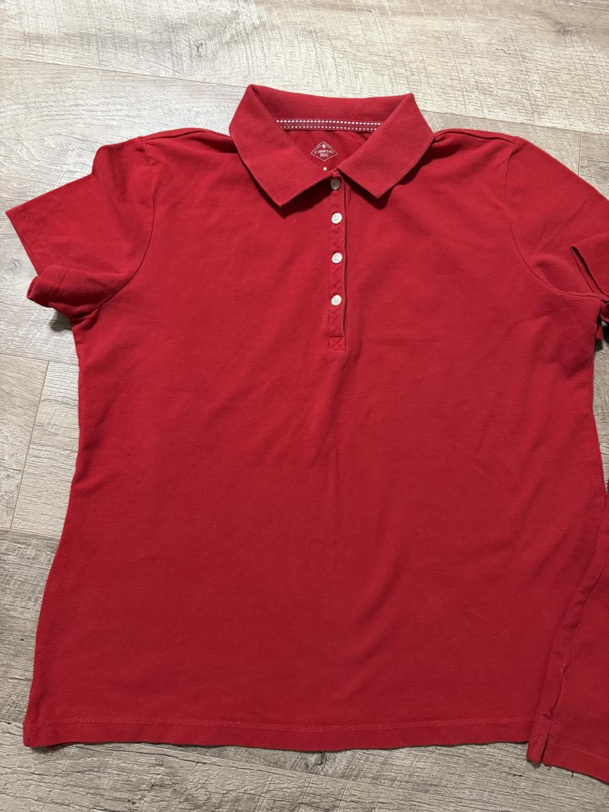 St. Johns Bay St. John's Bay Women's Short Sleeve Polo Shirts Size M / US 6-8 / IT 42-44 - 2 Thumbnail