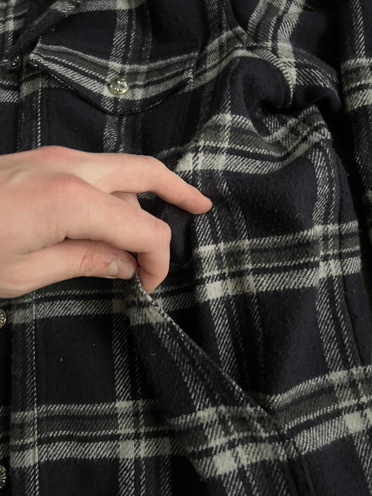 Chrome Hearts Work Dog Lined Flannel Button Up Jacket Size US L / EU 52-54 / 3 - 6 Thumbnail