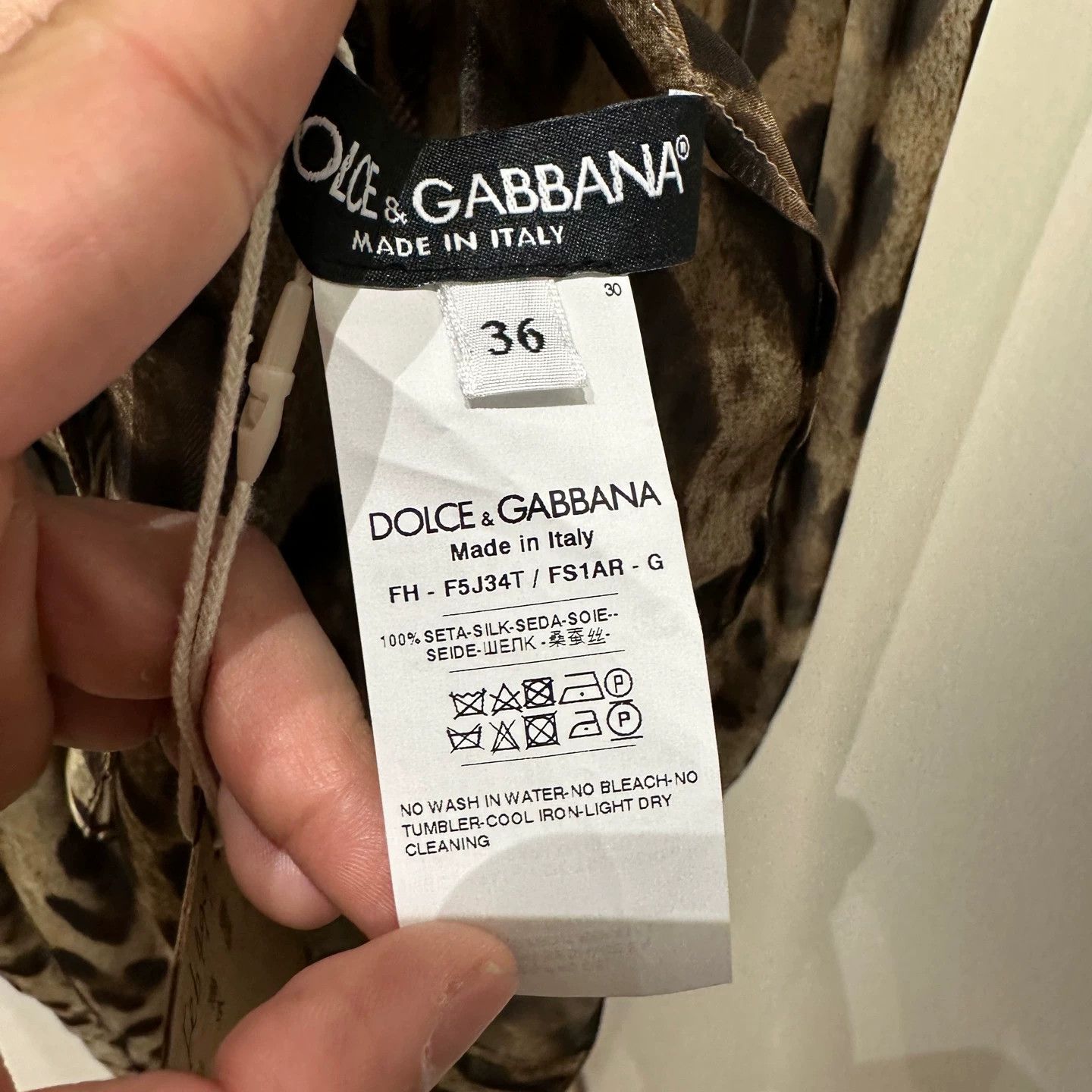 Dolce & Gabbana D&G feb499 leopard sash longsleeve shirt 36 Size XS / US 0-2 / IT 36-38 - 4 Thumbnail