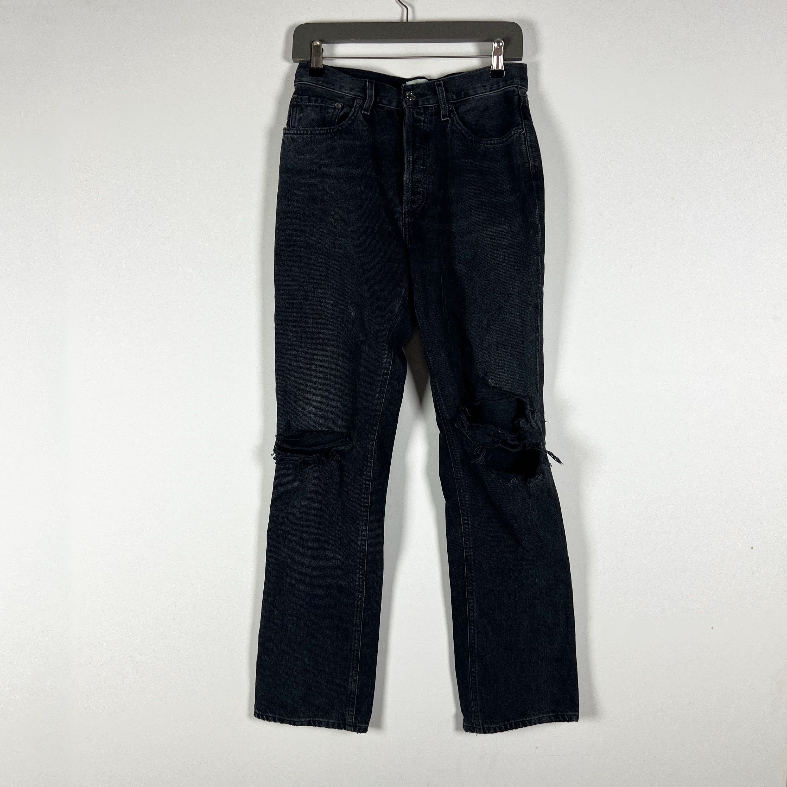 Agolde Agolde Lana Mid Rise Straight Leg Cotton Size 26" / US 2 / IT 38 - 1 Thumbnail