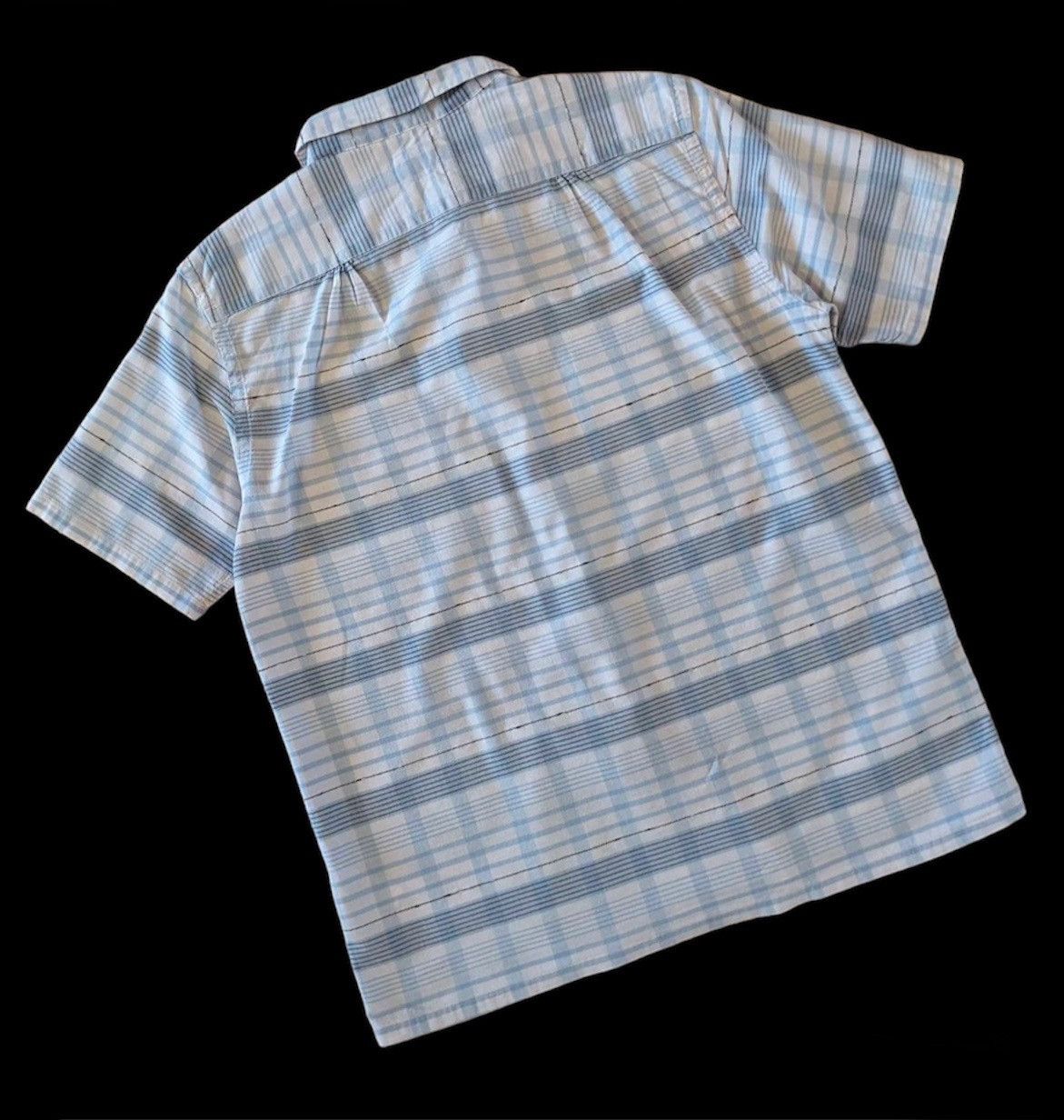 Beams Plus BEAMS PLUS + Japan Open Collar Check Blue Short Sleeve Shirt Size US M / EU 48-50 / 2 - 2 Thumbnail