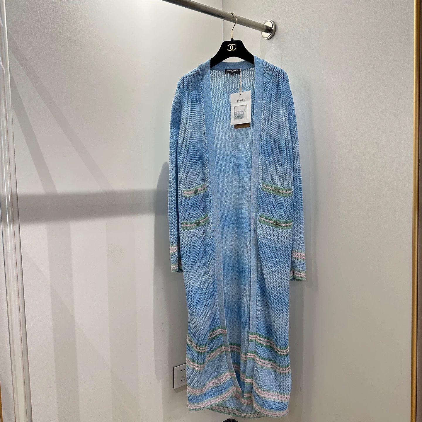Chanel Chanel 23P Gradient Long Knit Cardigan Linen Size 34 Size XS / US 0-2 / IT 36-38 - 1 Thumbnail