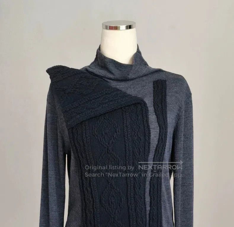 Yohji Yamamoto Yohji Yamamoto Y's Knit Panel Long Sleeve Top Size US M / EU 48-50 / 2 - 2 Thumbnail