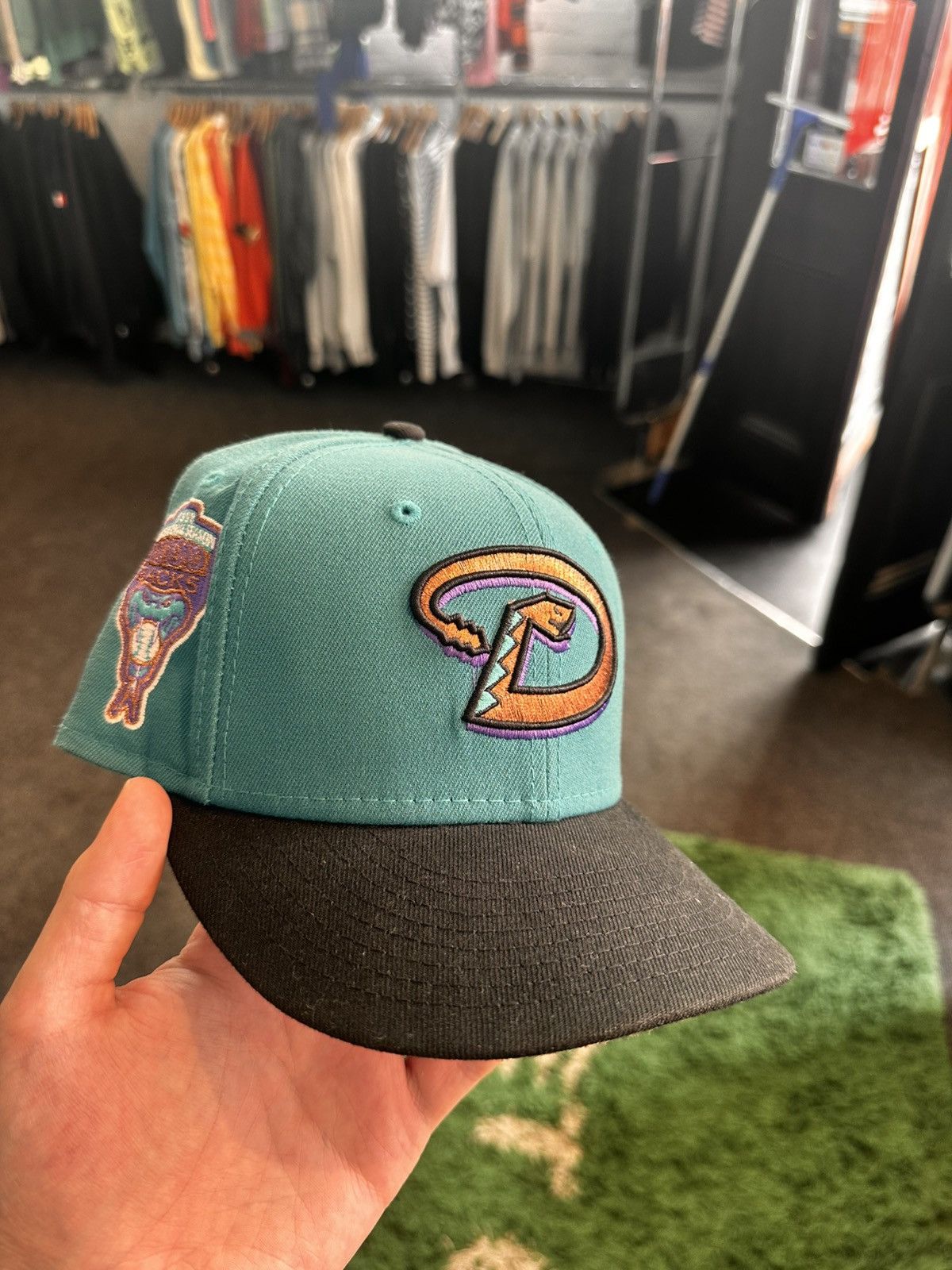 New Era Arizona Diamondbacks Inaugural Patch Pink UV D Hat 7 1/4 Size ONE SIZE - 1 Thumbnail