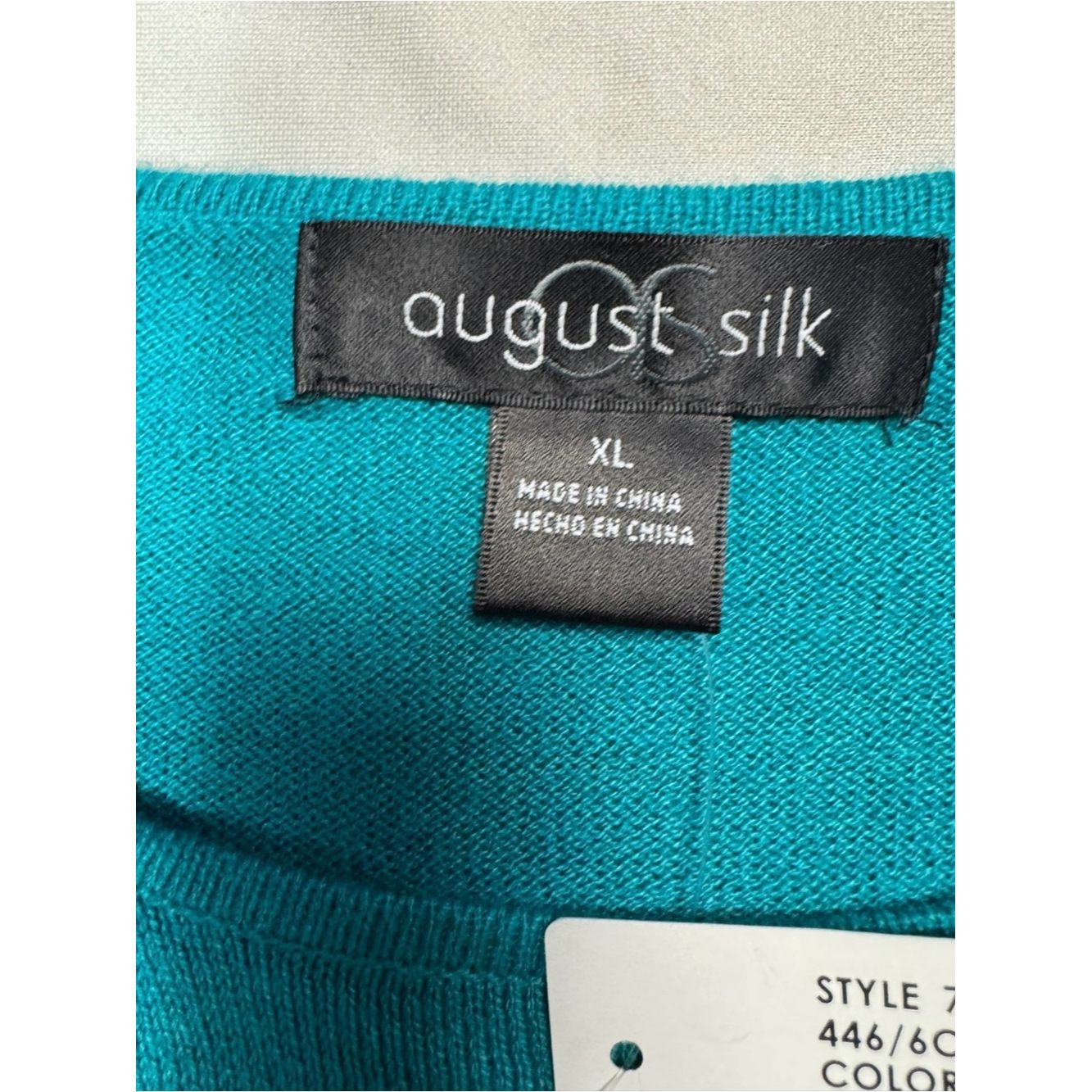 Other NWT New August Silk Teal Crew Scoop Neck Pullover In Cozy T Size XL / US 12-14 / IT 48-50 - 5 Thumbnail