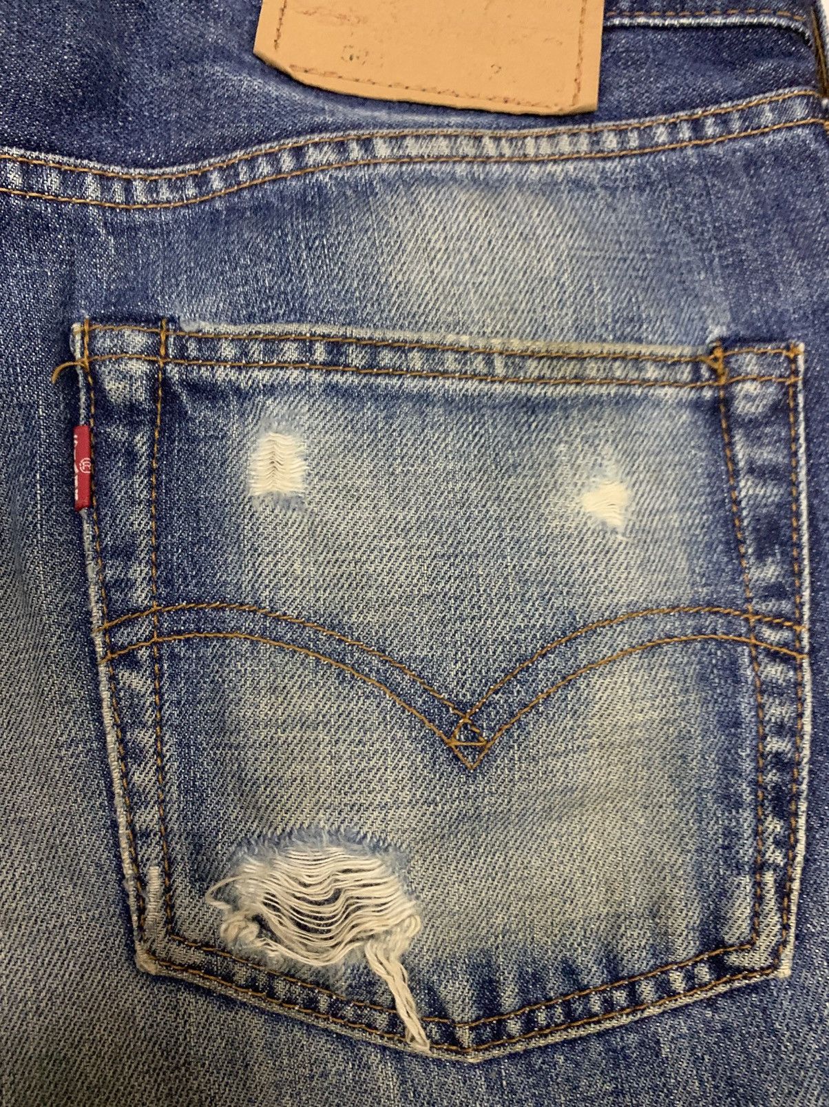 Levi's Levis Big E 502 Selvedge Japan distress Denim Size US 32 / EU 48 - 4 Thumbnail
