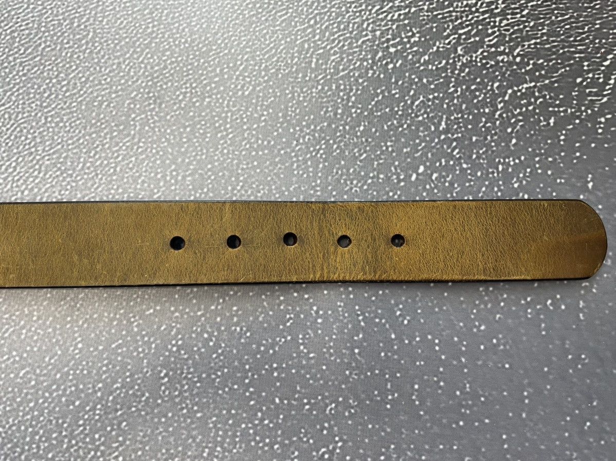 Other New Thursday Men Burnt Copper Heritage Leather Belt Size M Size 34 - 7 Thumbnail