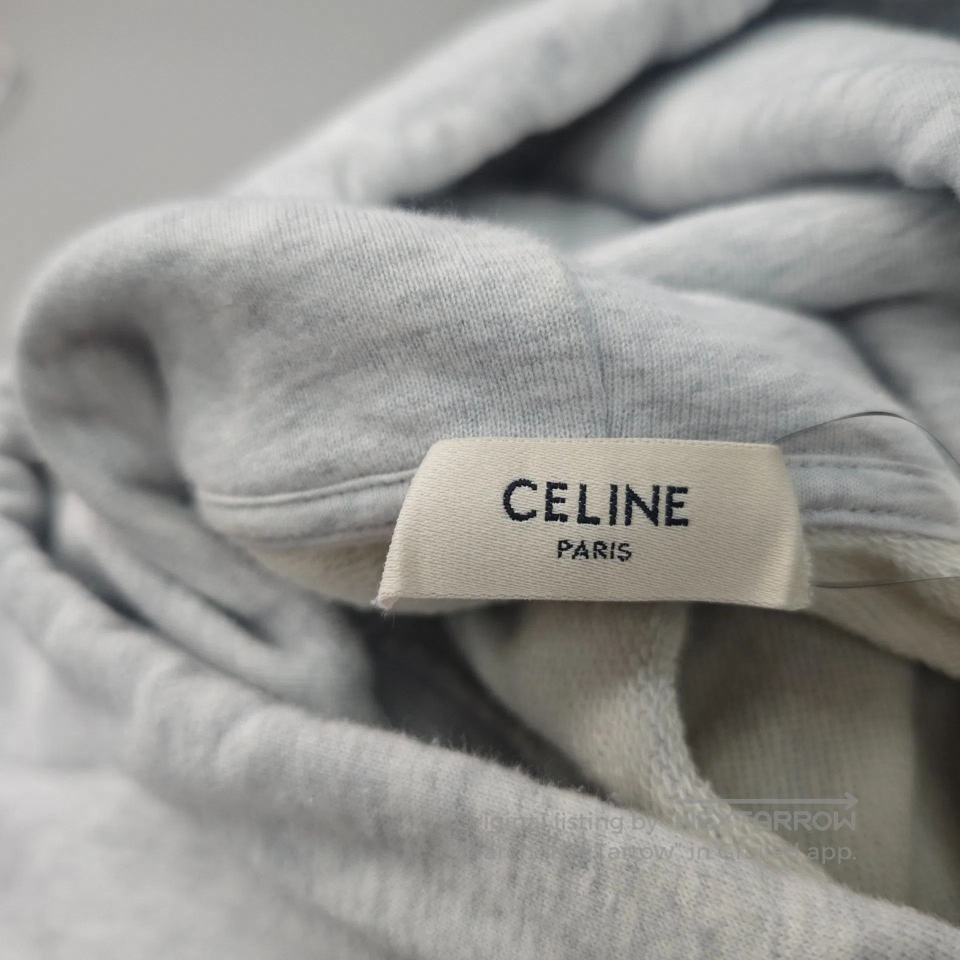Celine Celine Gray Large Logo Hoodie. Size US M / EU 48-50 / 2 - 5 Thumbnail