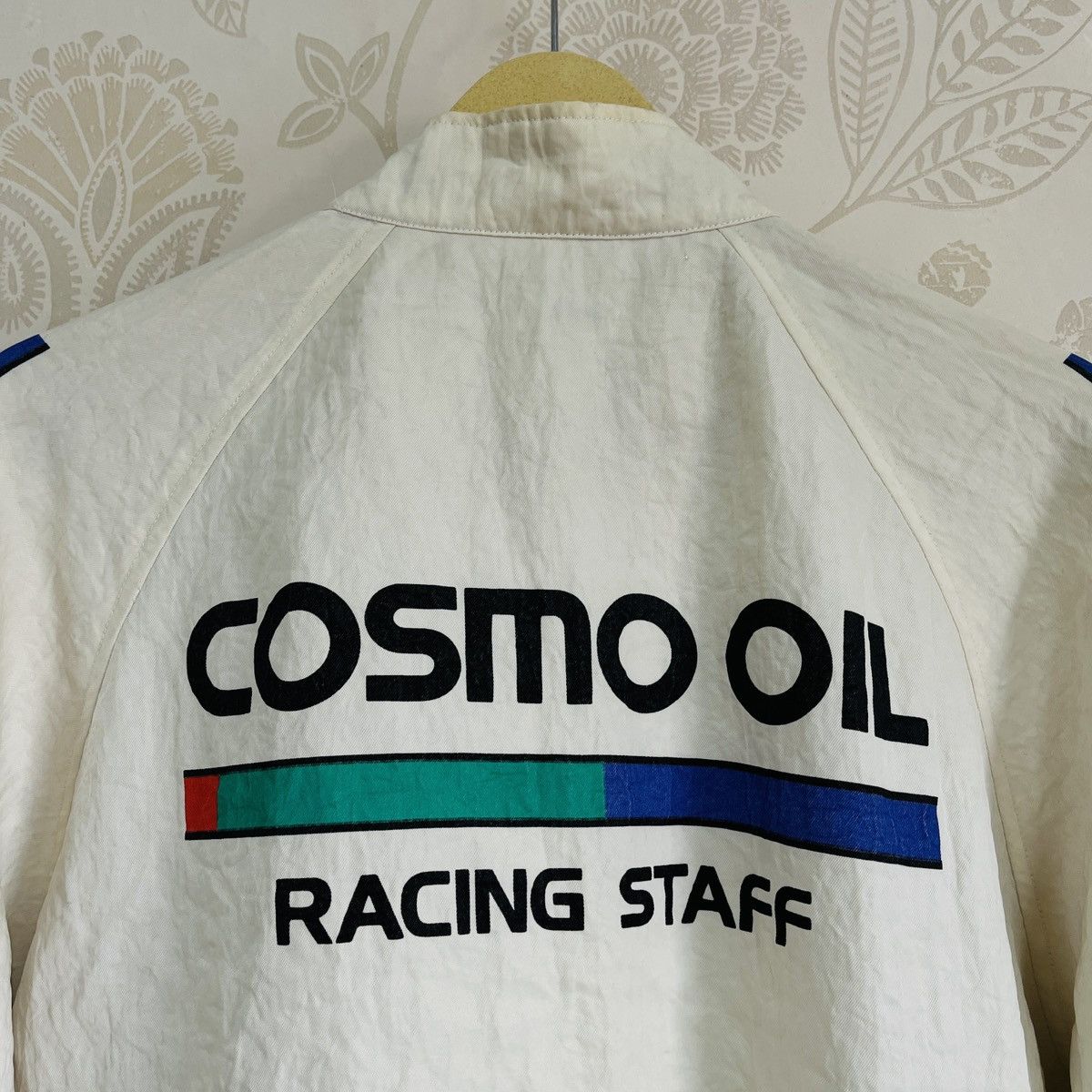 Japanese Brand Vintage 80s Cosmo Oil Racing Staff Bomber Jacket Size US L / EU 52-54 / 3 - 18 Thumbnail