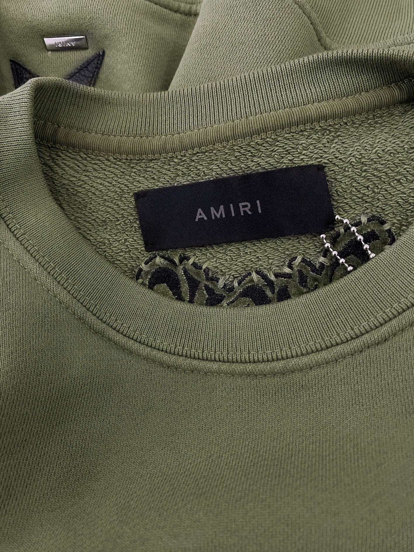 Amiri Amiri Leather star patch sweat shirt Size US S / EU 44-46 / 1 - 5 Thumbnail