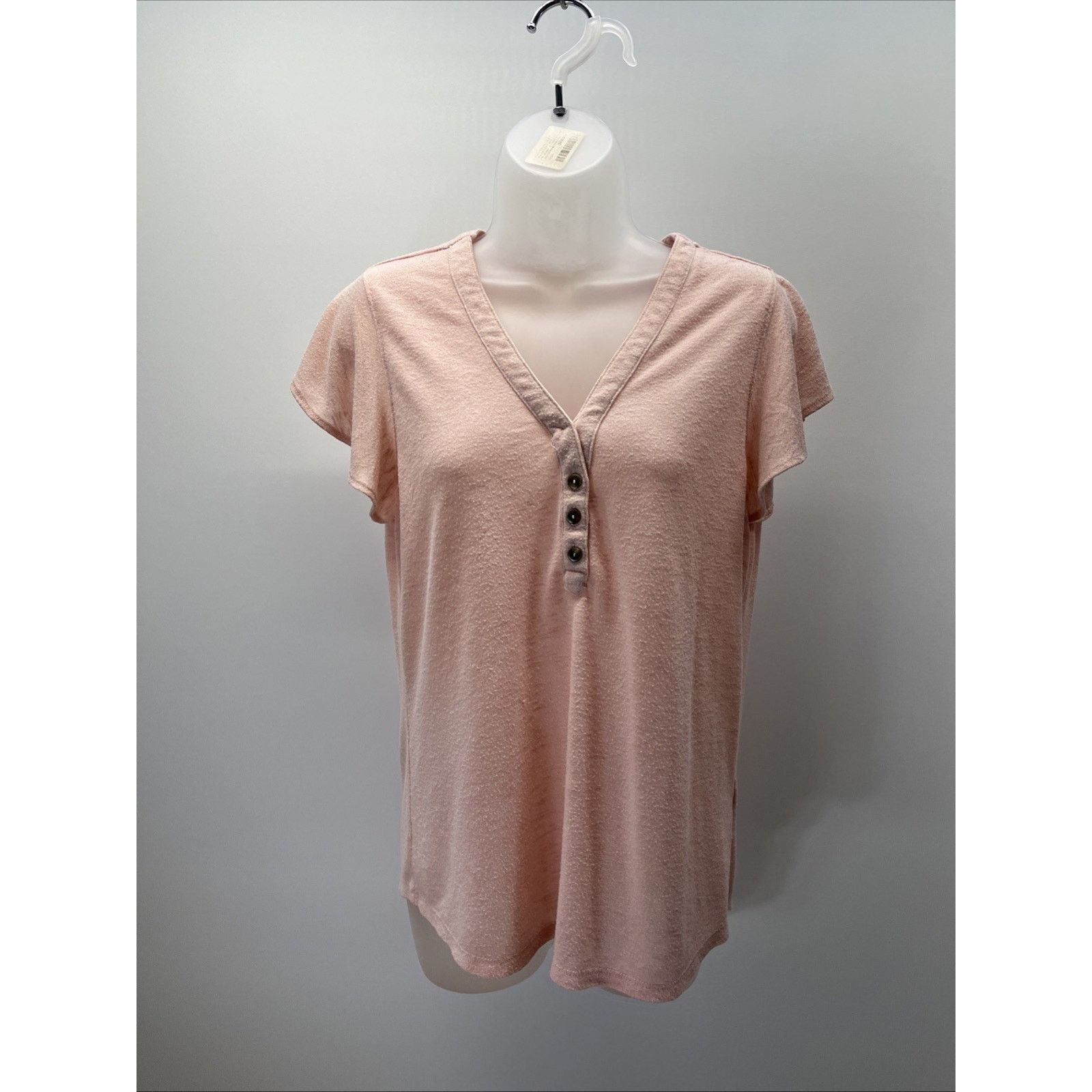 Other Democracy Pink Cap Knit Top Womens Size M Size M / US 6-8 / IT 42-44 - 1 Thumbnail