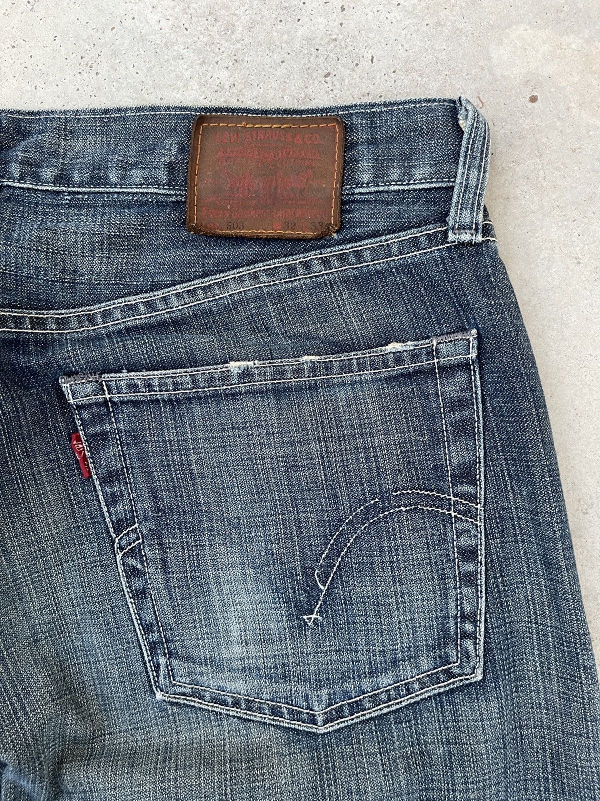 Levi's × Levi's Vintage Clothing × Vintage Levi’s 503 Vintage Y2K Faded Blue Denim Jeans Size US 32 / EU 48 - 7 Thumbnail